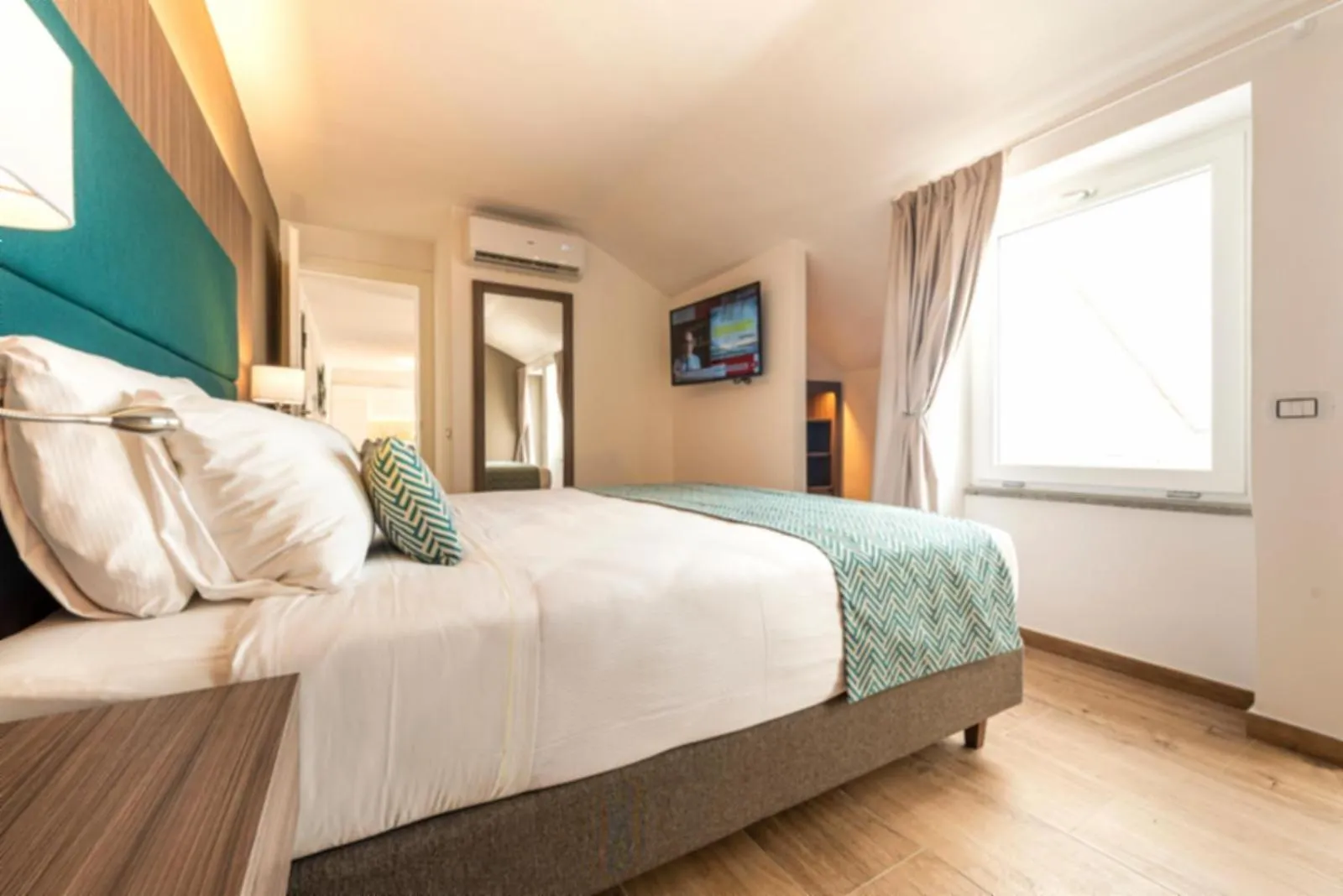 Bed in Aurelia Antica Suites & Apartments