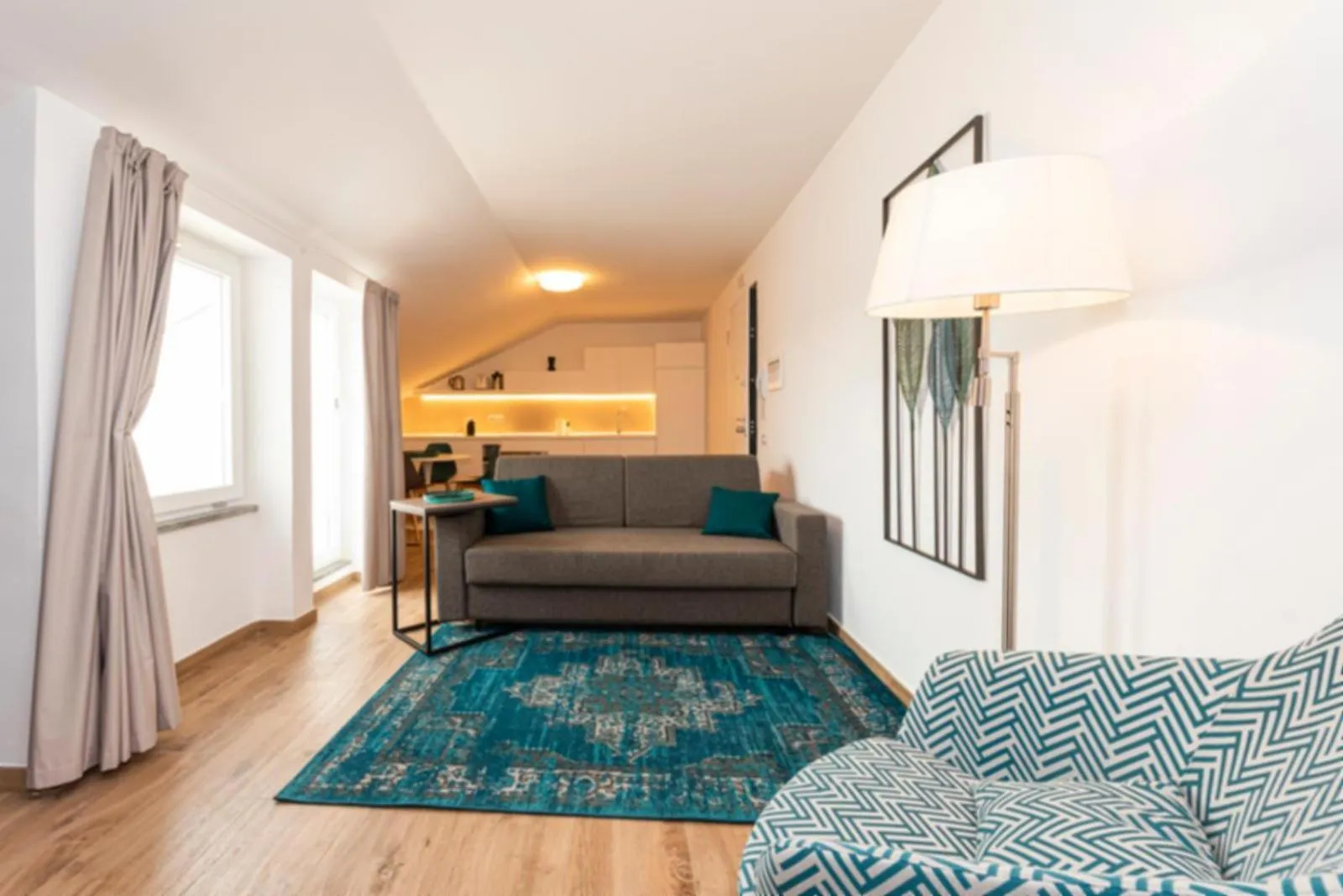 Living room, Bed in Aurelia Antica Suites & Apartments