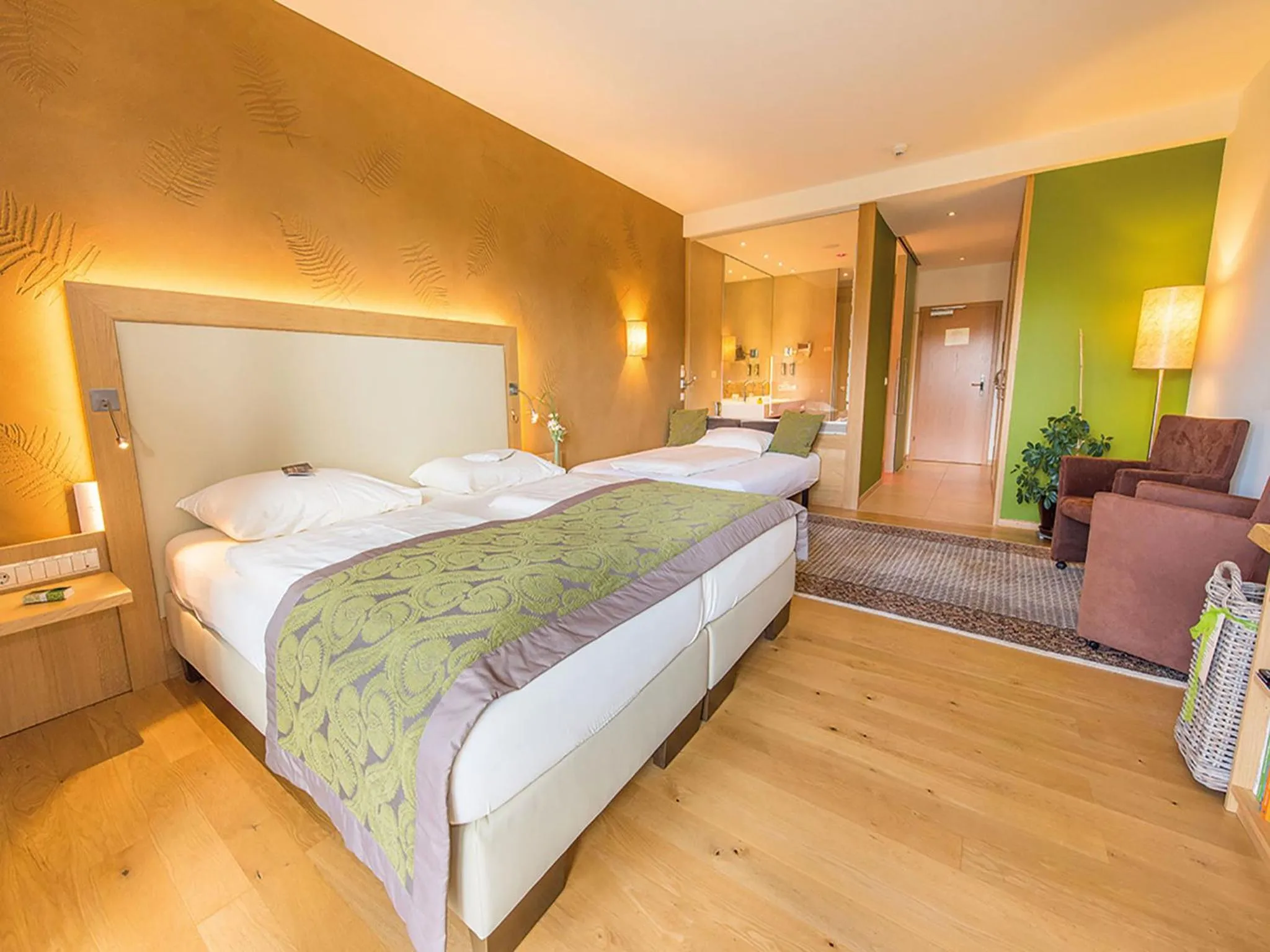 Bathroom, Bed in RETTER Bio-Natur-Resort