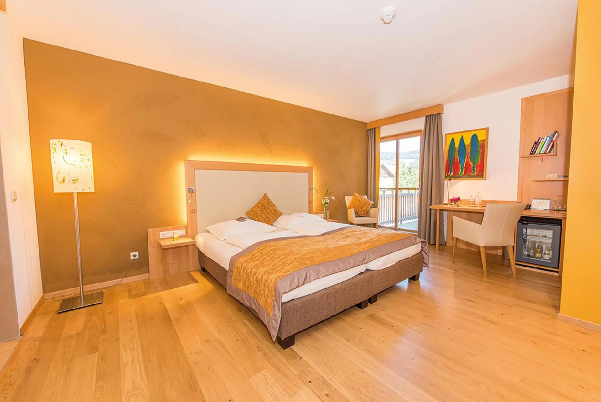 Balcony/Terrace, Bed in RETTER Bio-Natur-Resort