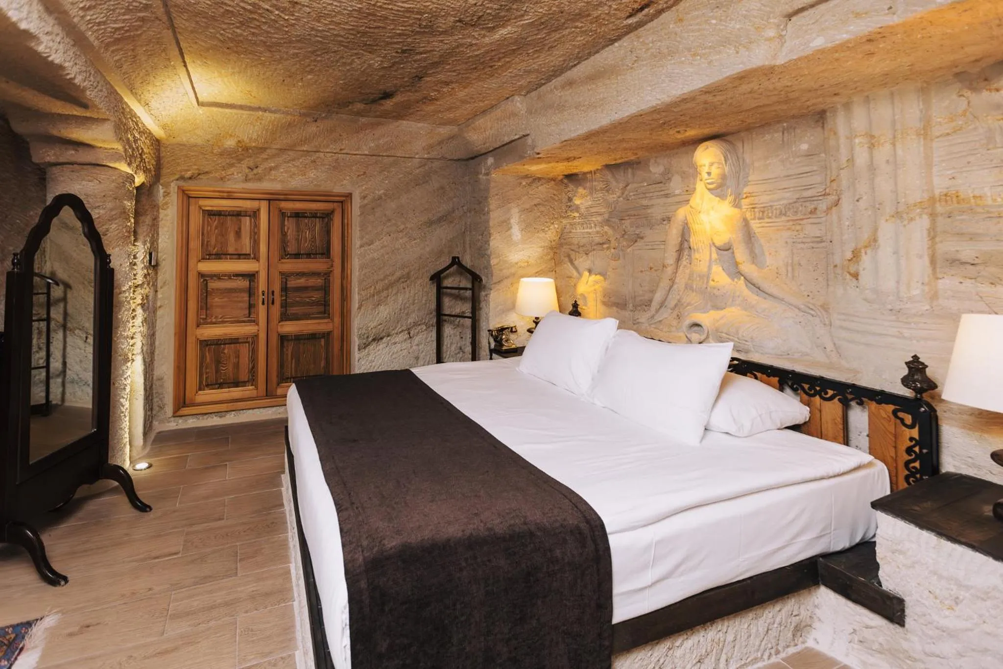 Bed in Utopia Cave Cappadocia