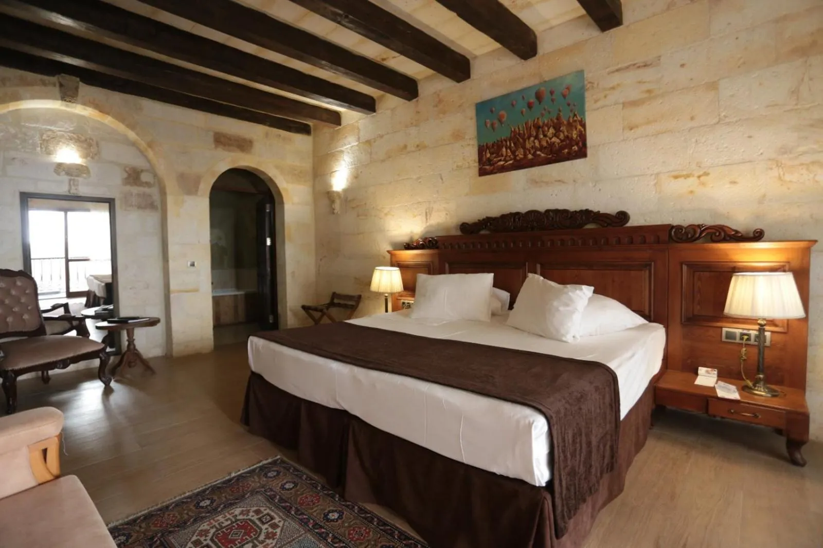 Bed in Utopia Cave Cappadocia