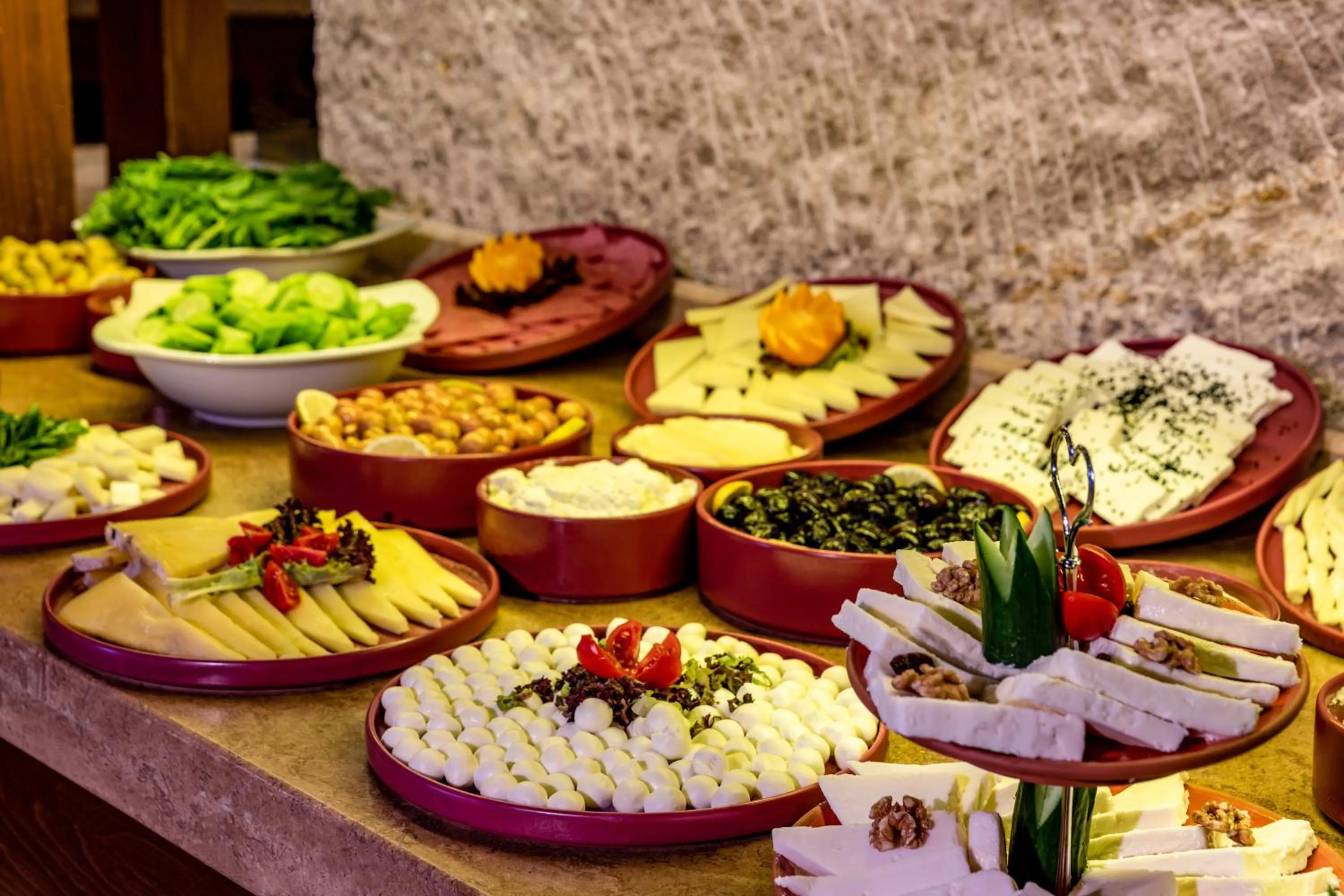 Buffet breakfast in Utopia Cave Cappadocia