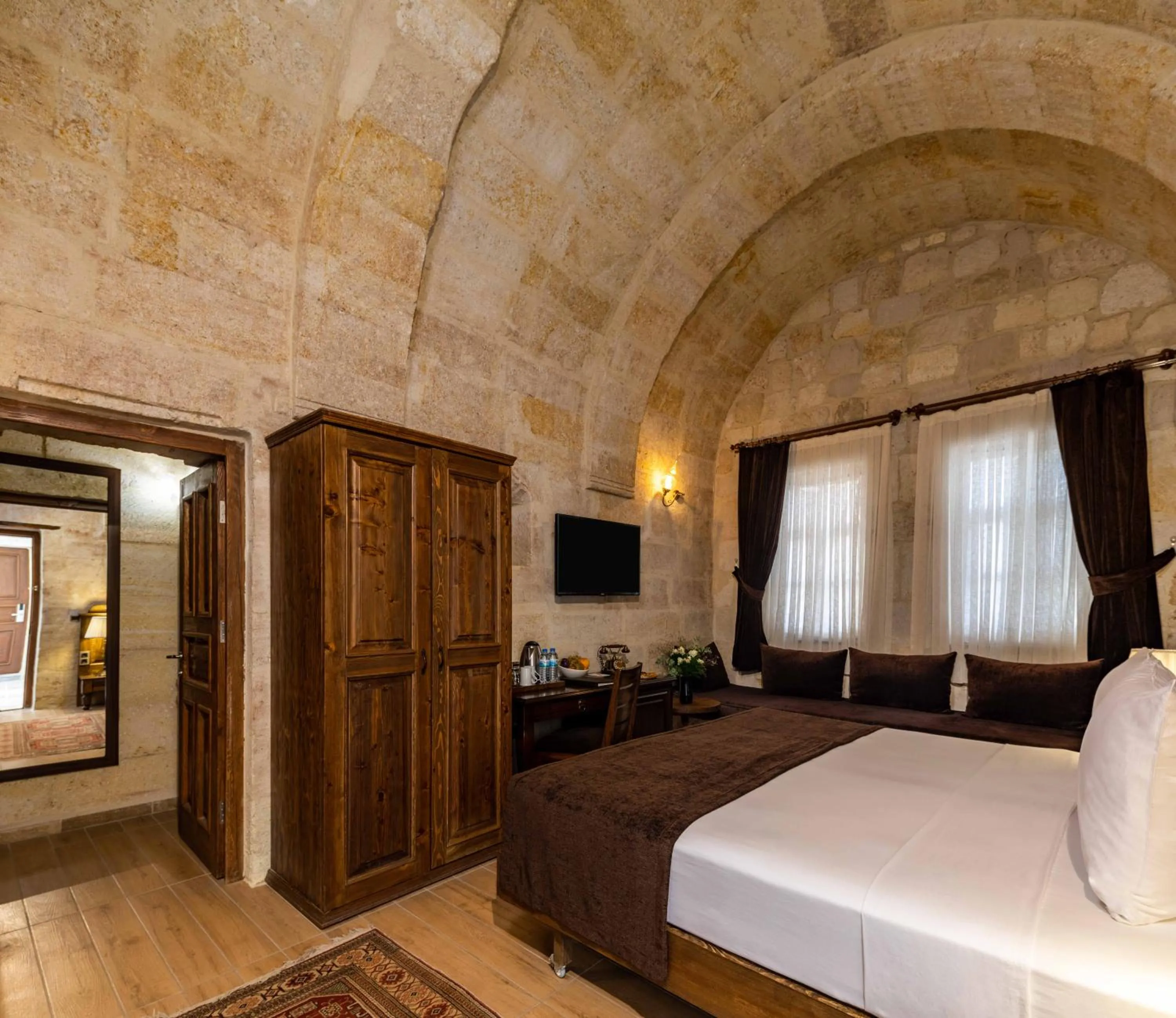 Bed in Utopia Cave Cappadocia