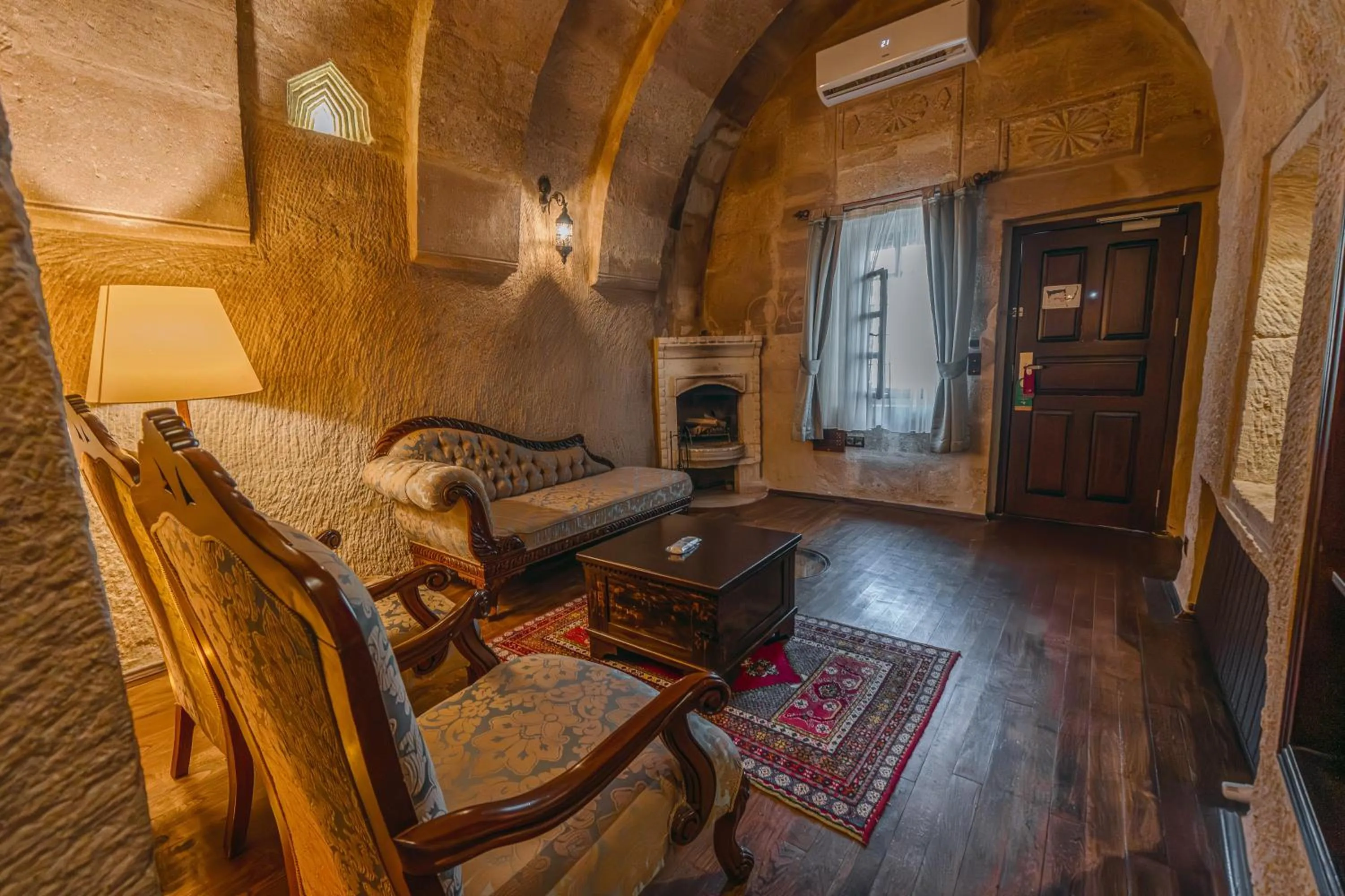 Seating area in Utopia Cave Cappadocia