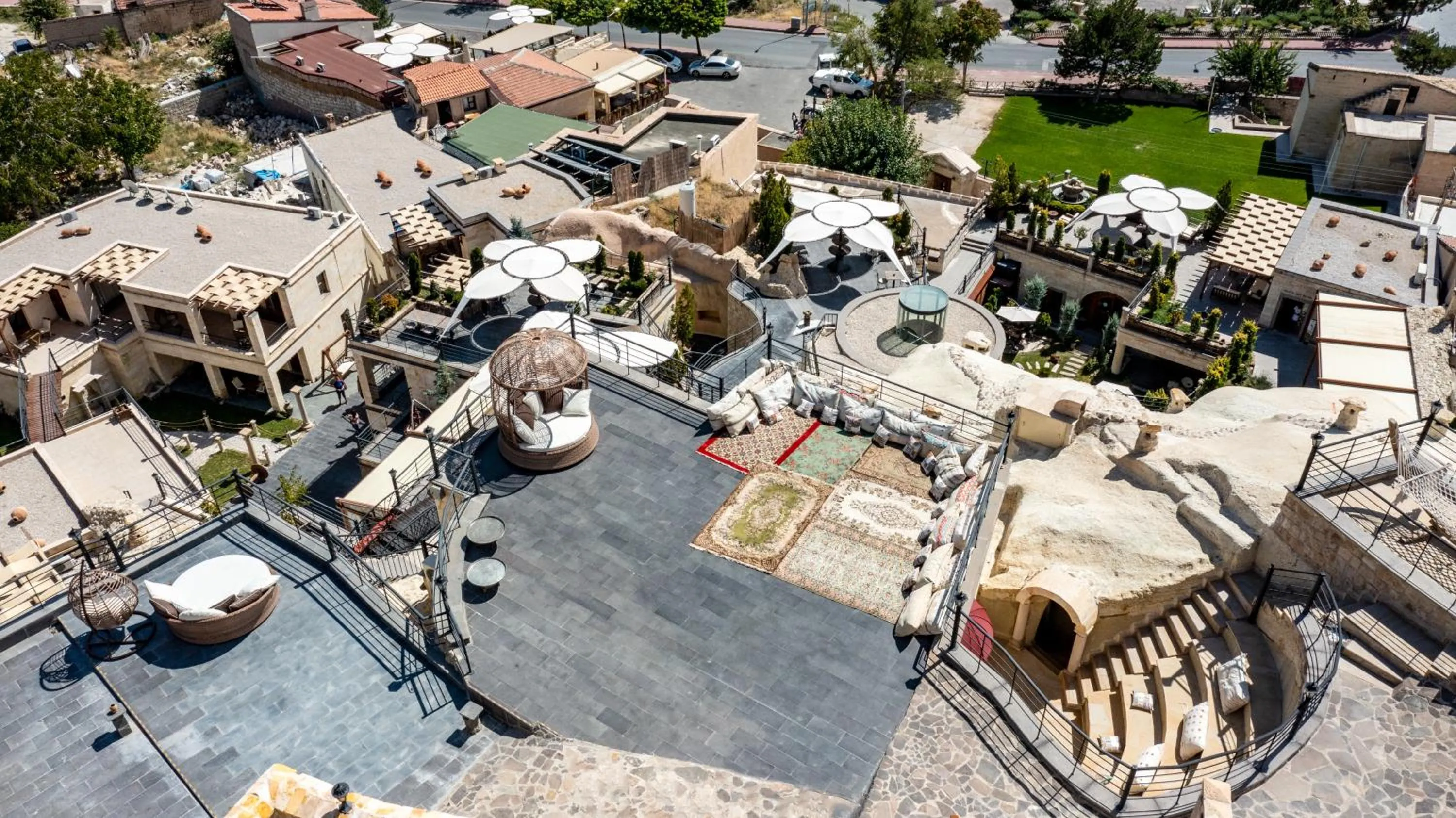 Bird's eye view in Utopia Cave Cappadocia