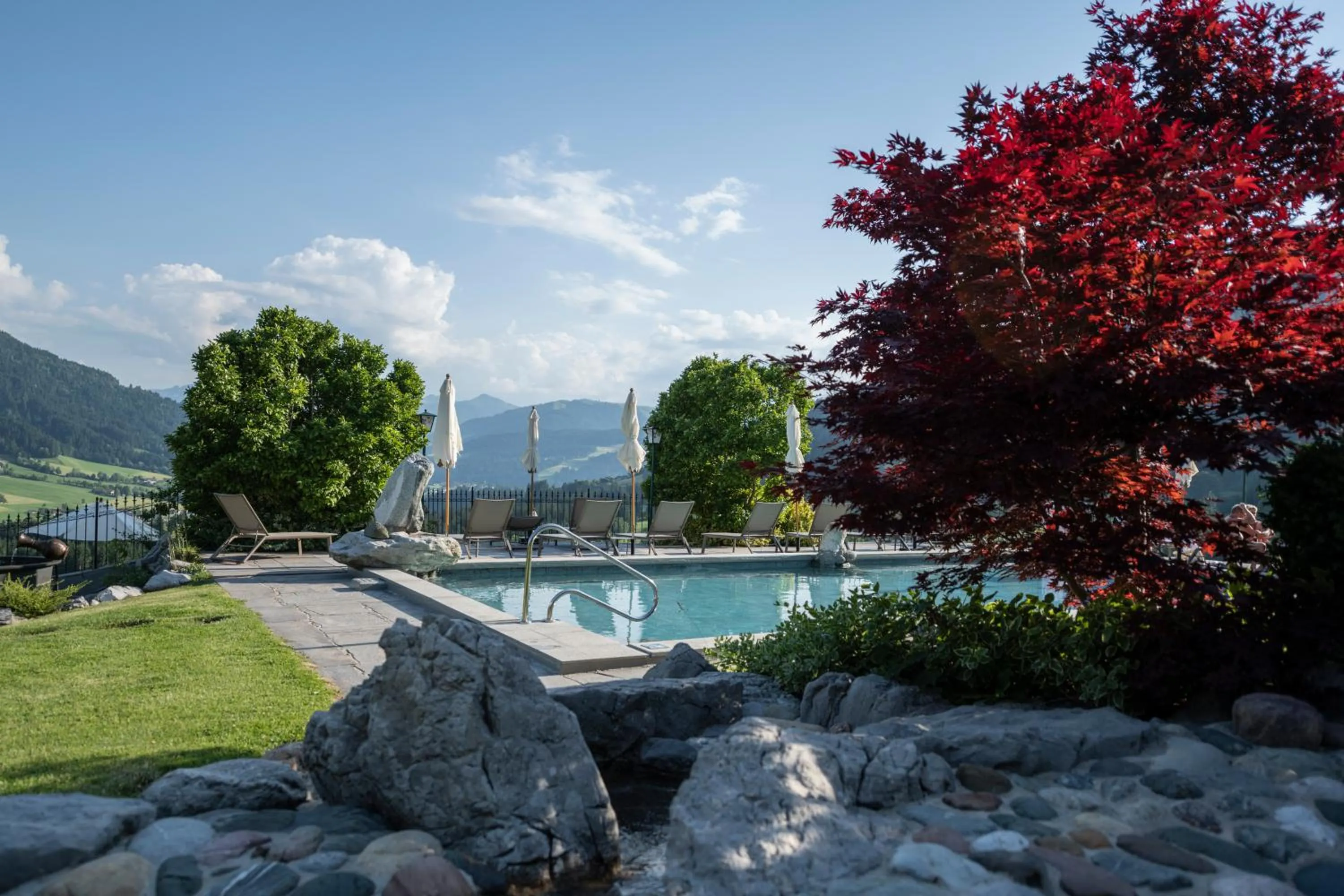 Swimming pool in Hotel AlpenSchlössl