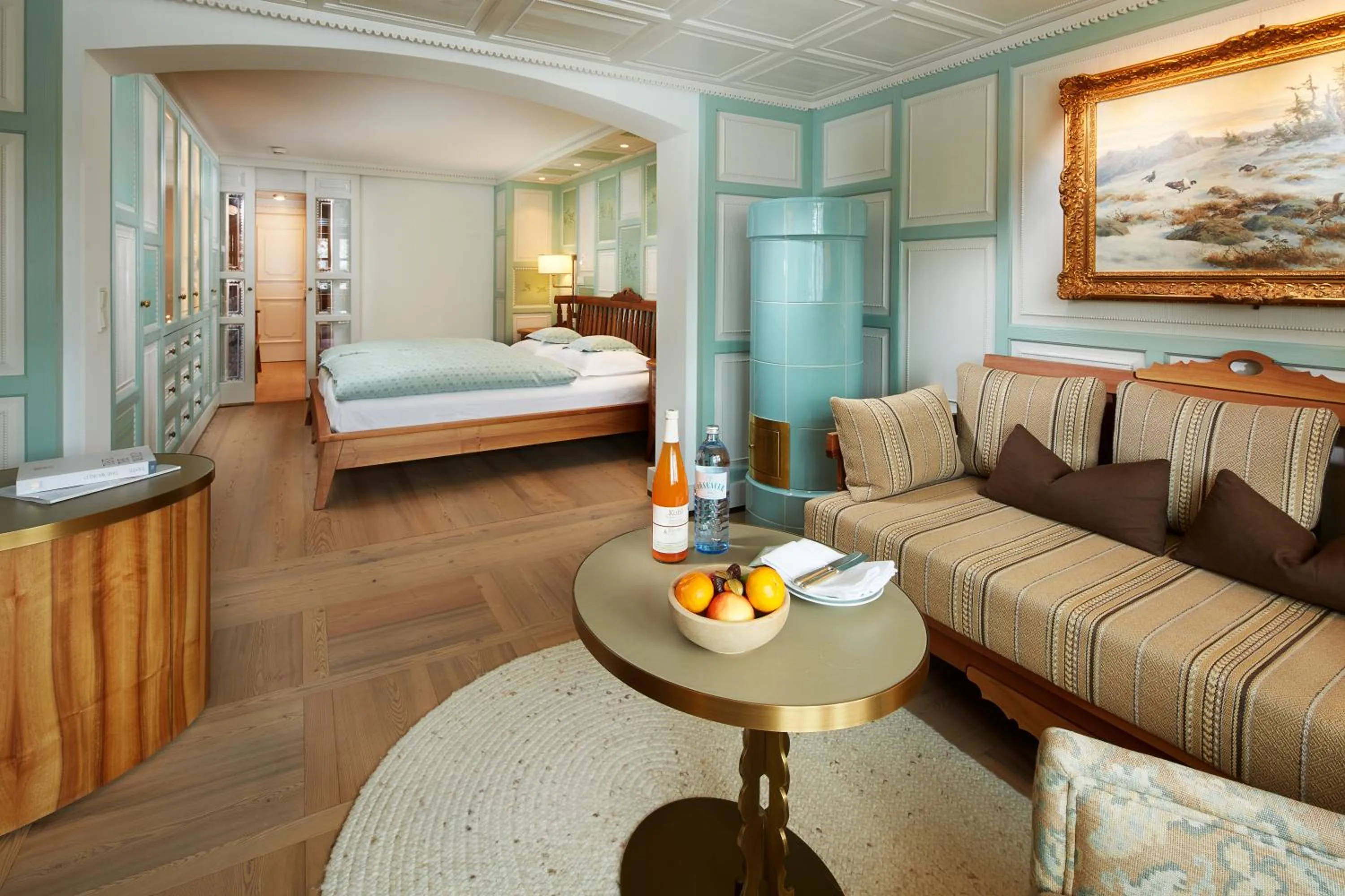 Living room, Bed in Post Lech Arlberg