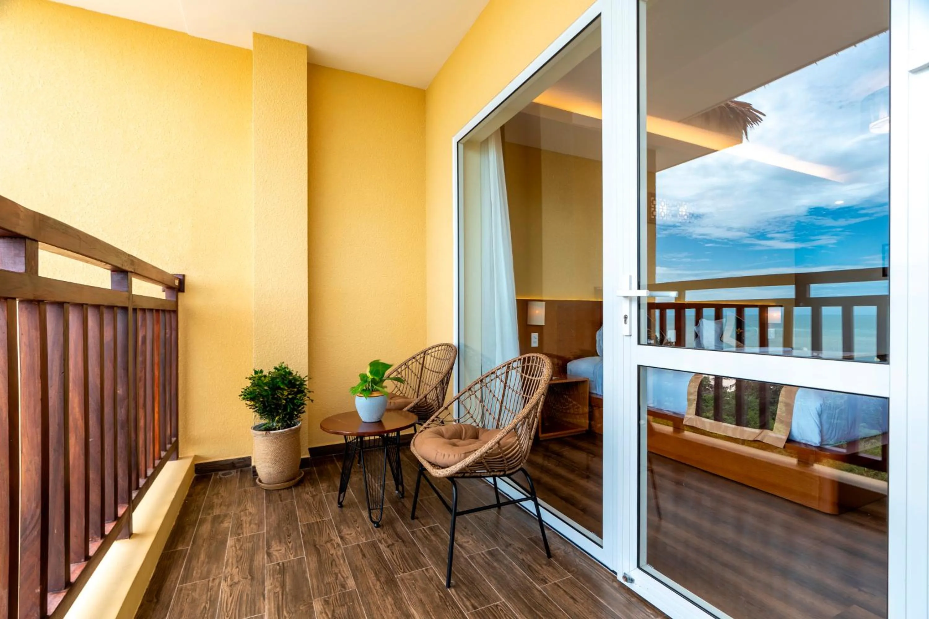 Balcony/Terrace in Aroma Beach Resort and Spa