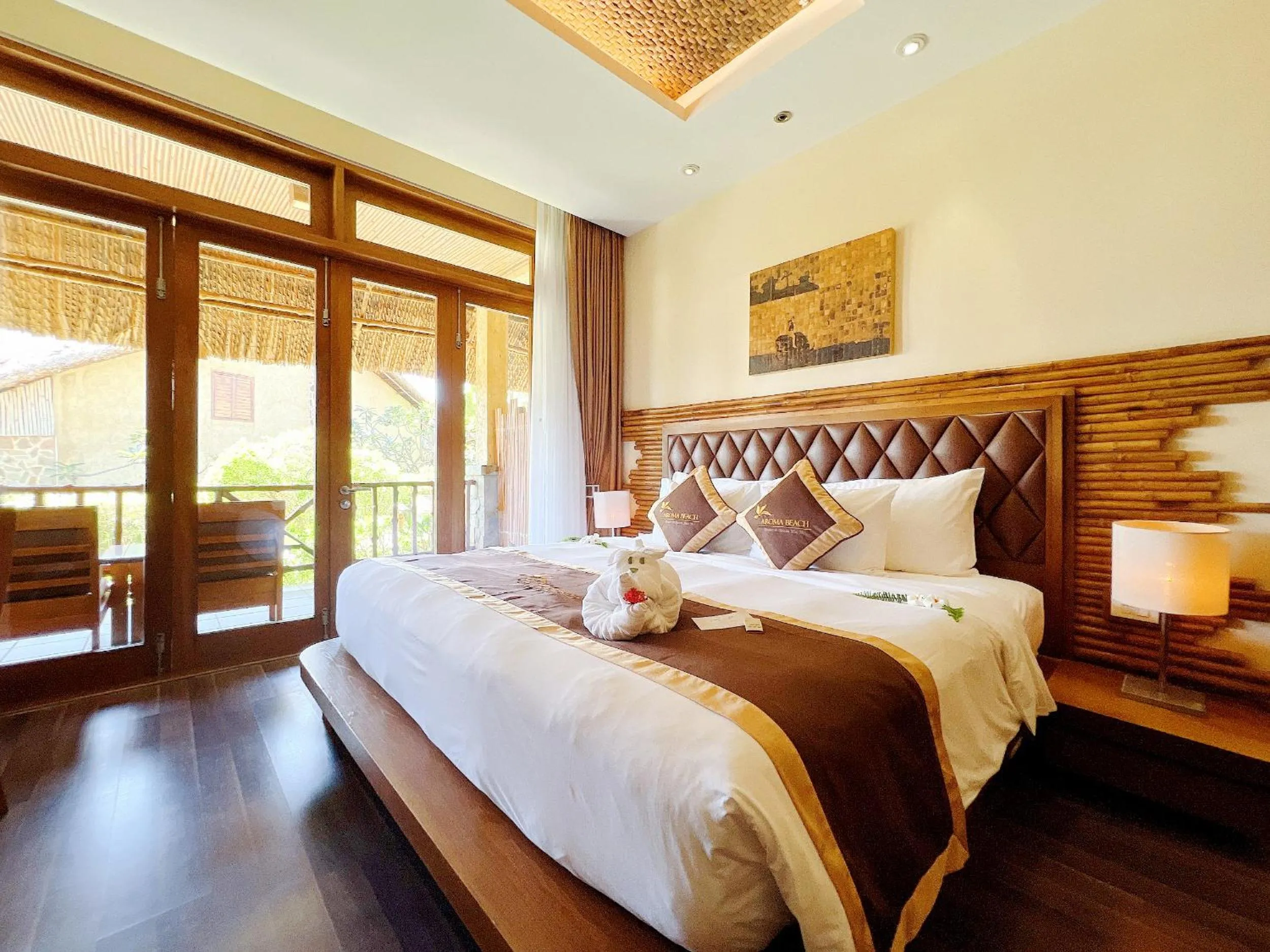 Bedroom, Bed in Aroma Beach Resort and Spa