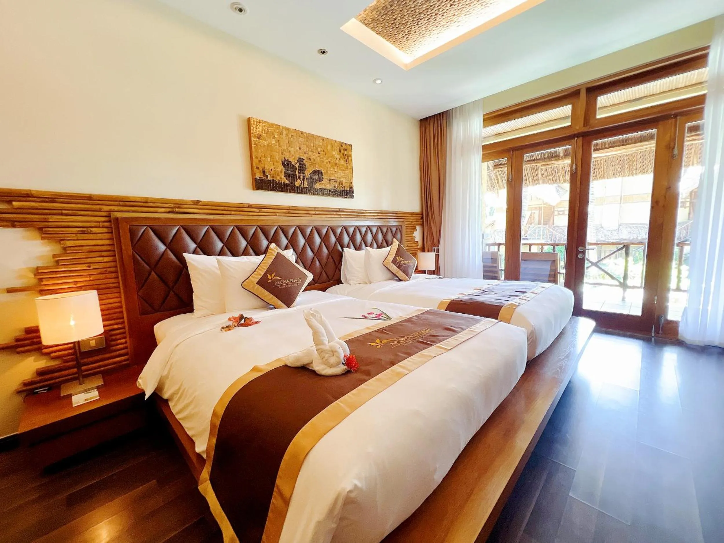 Bedroom, Bed in Aroma Beach Resort and Spa