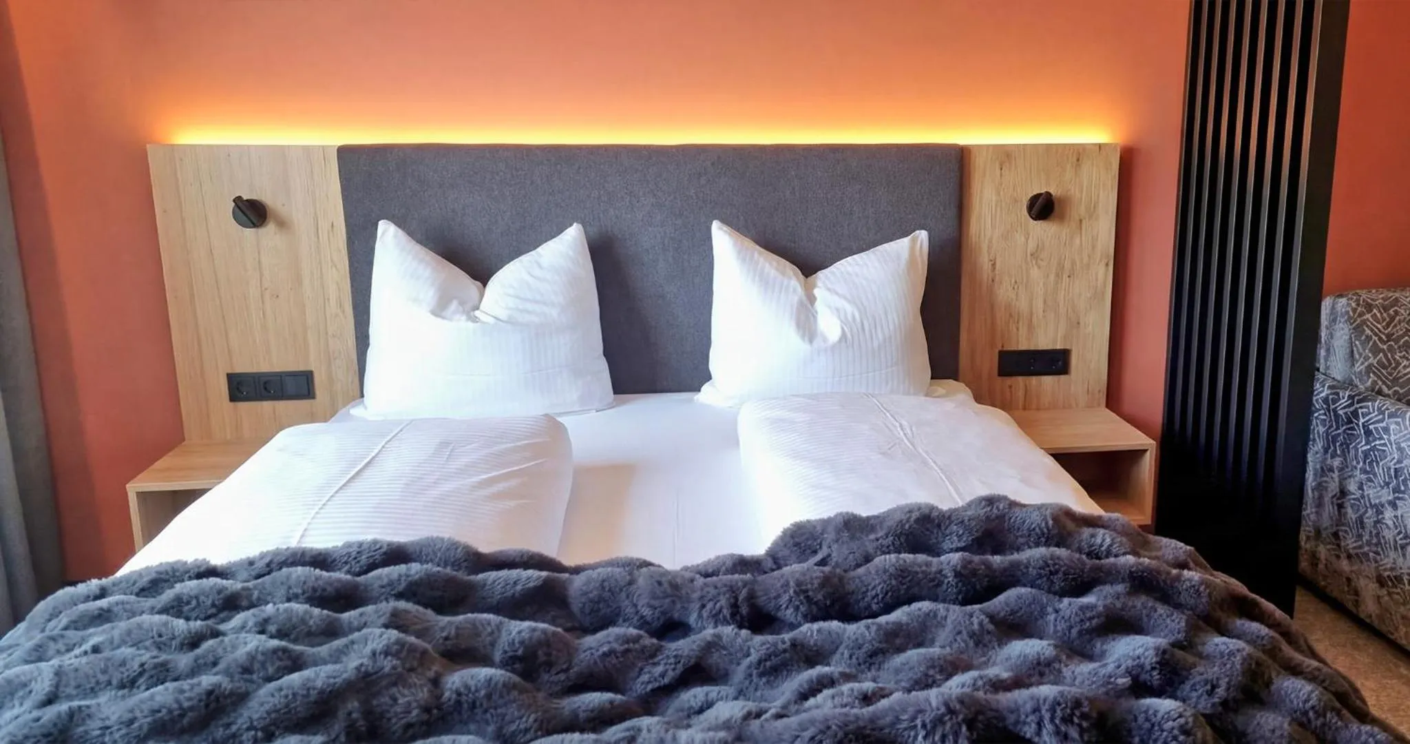 Photo of the whole room, Bed in Hotel Goldene Rose