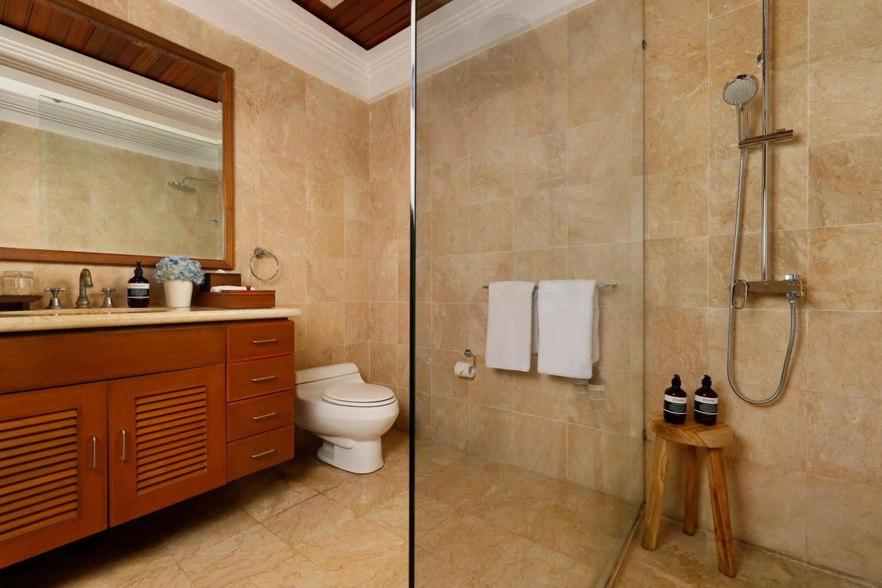 Shower in Jimbaran Beach Villas by Nakula