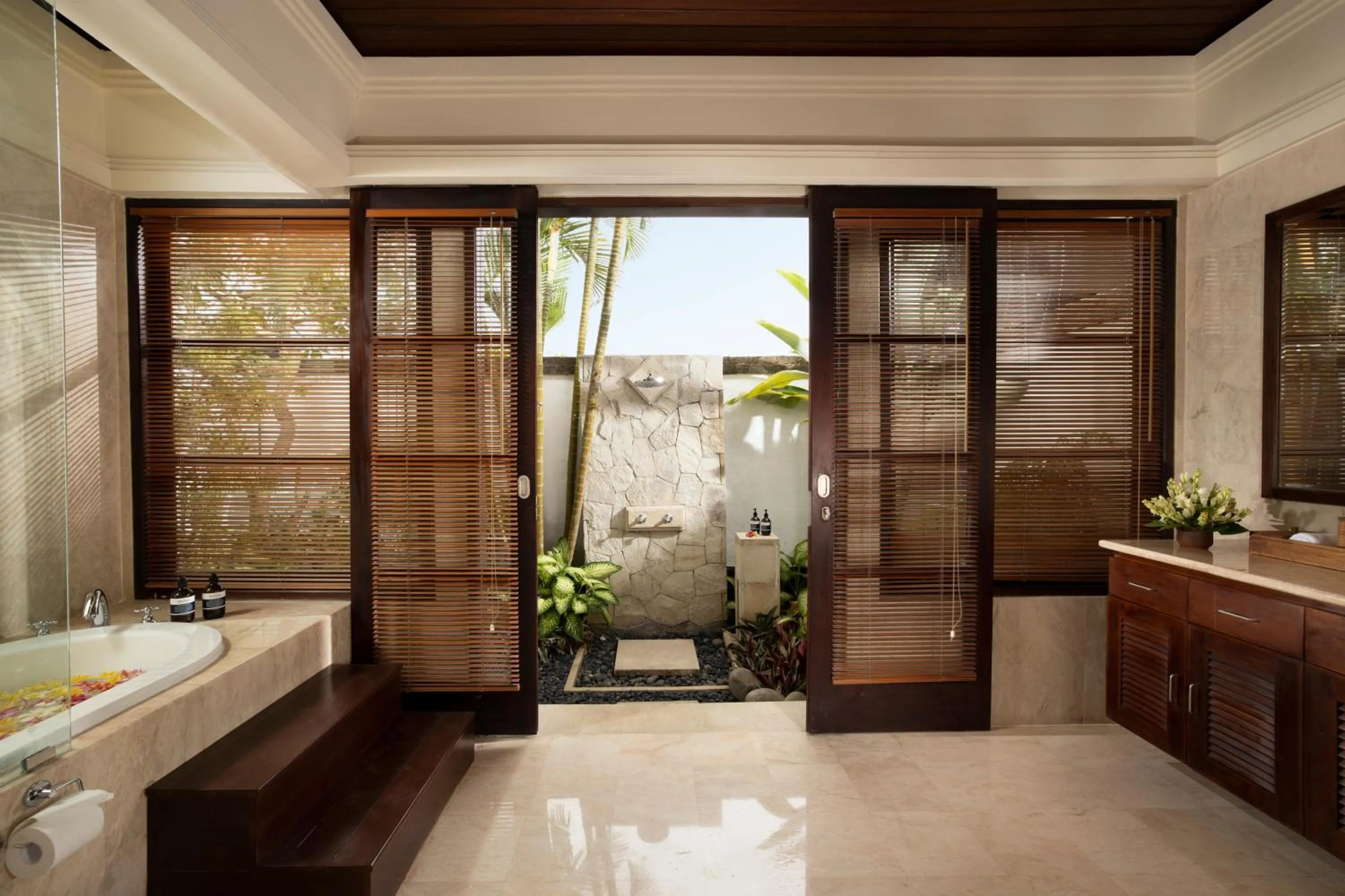 Bathroom in Jimbaran Beach Villas by Nakula