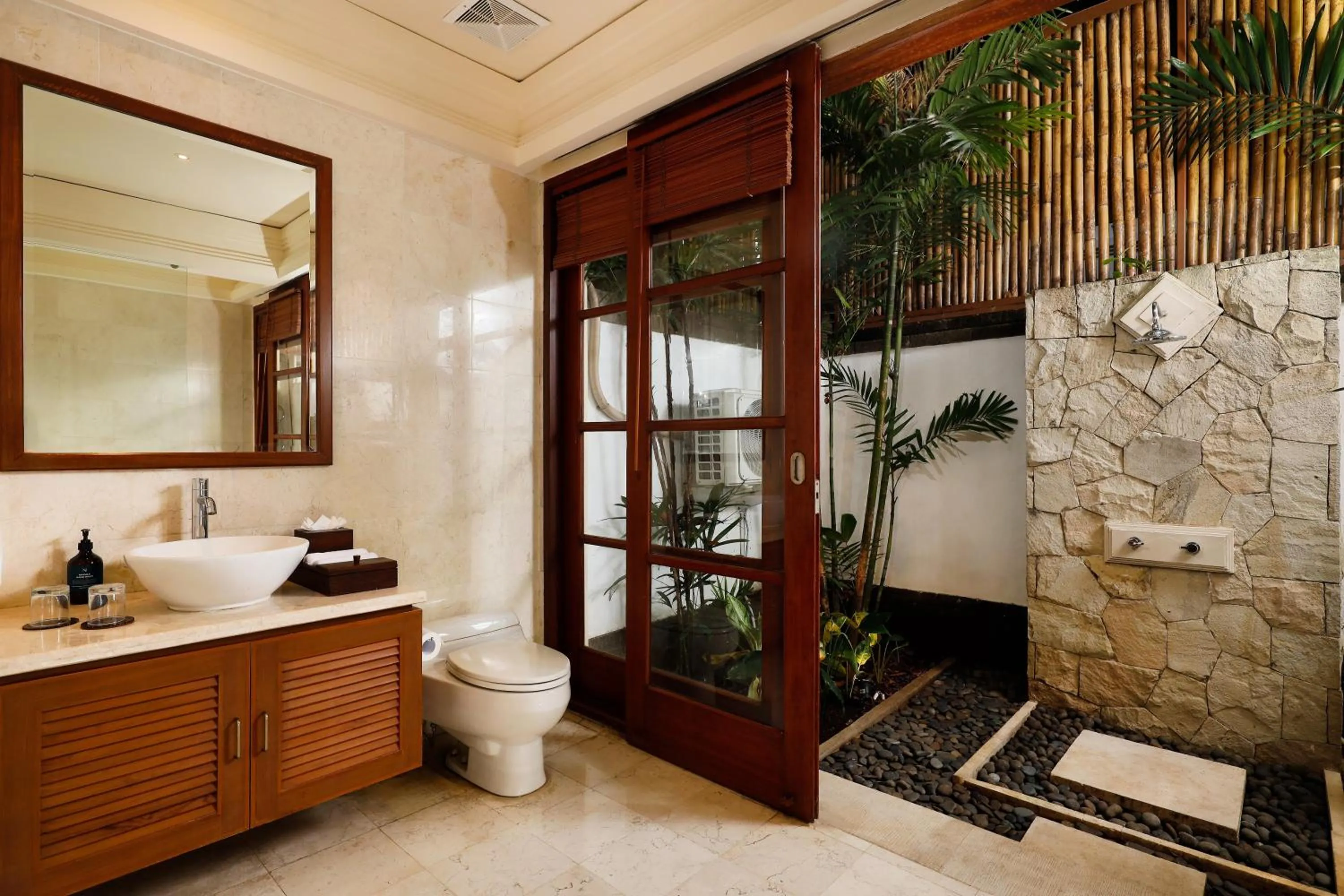 Shower in Jimbaran Beach Villas by Nakula