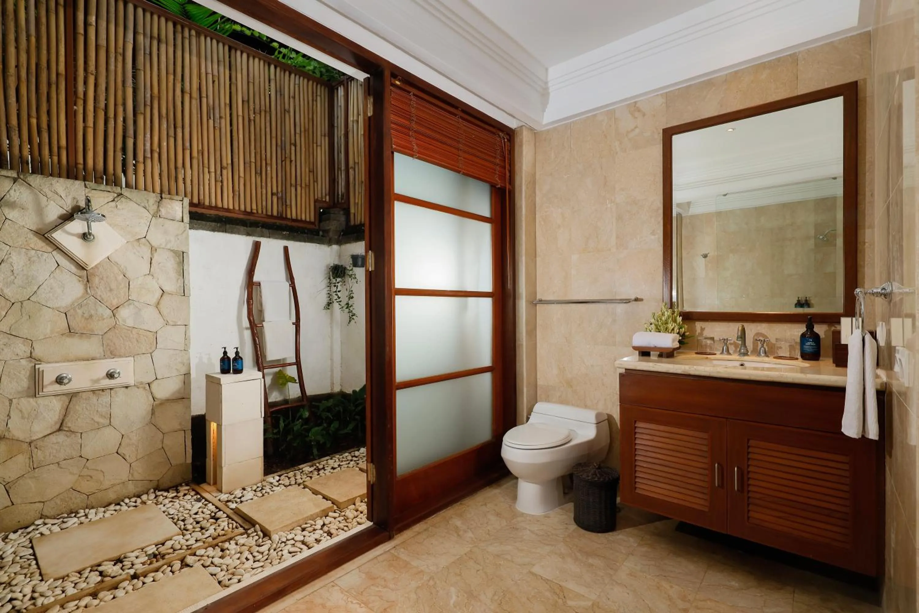 Bathroom in Jimbaran Beach Villas by Nakula