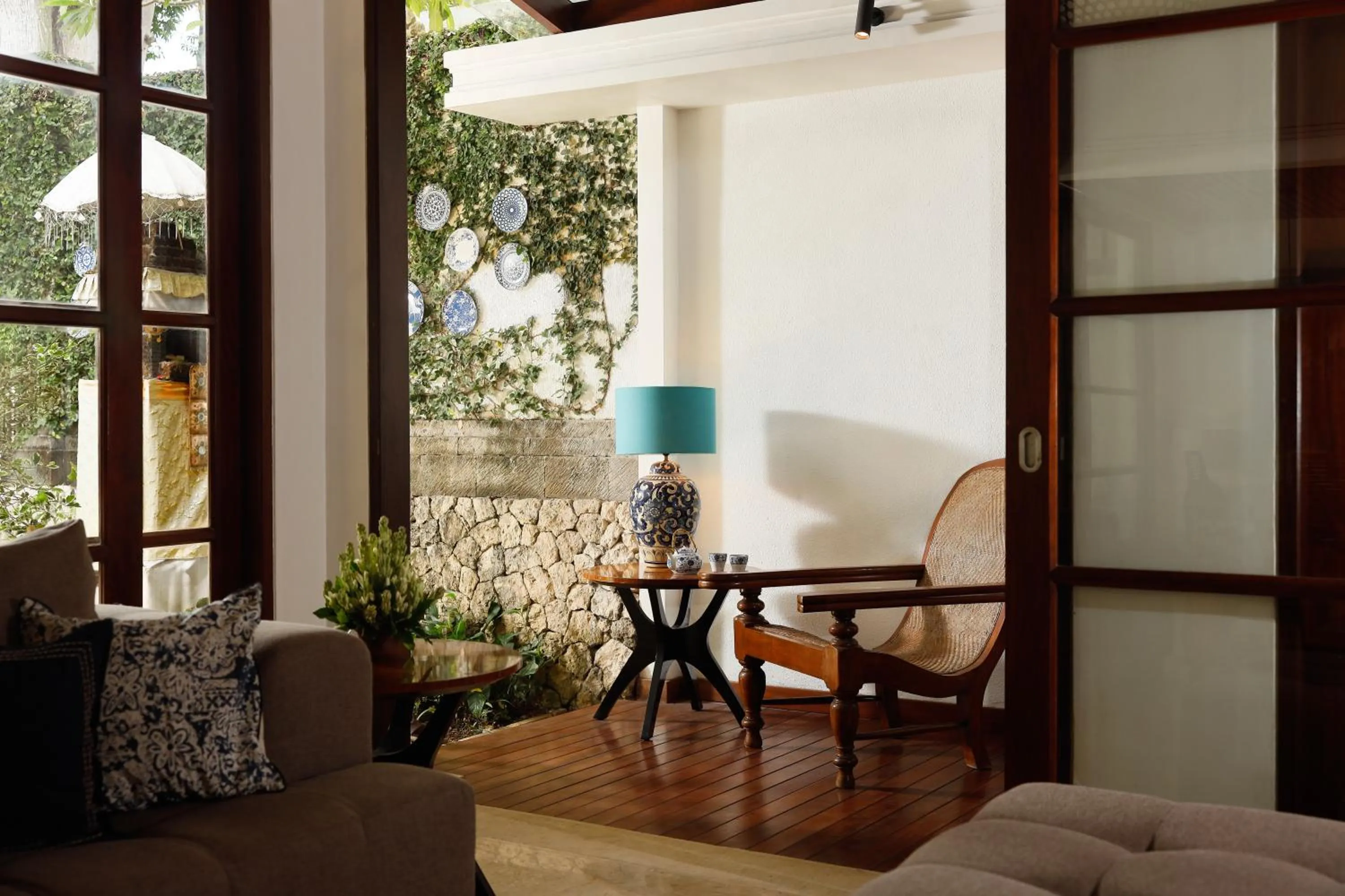 Balcony/Terrace in Jimbaran Beach Villas by Nakula