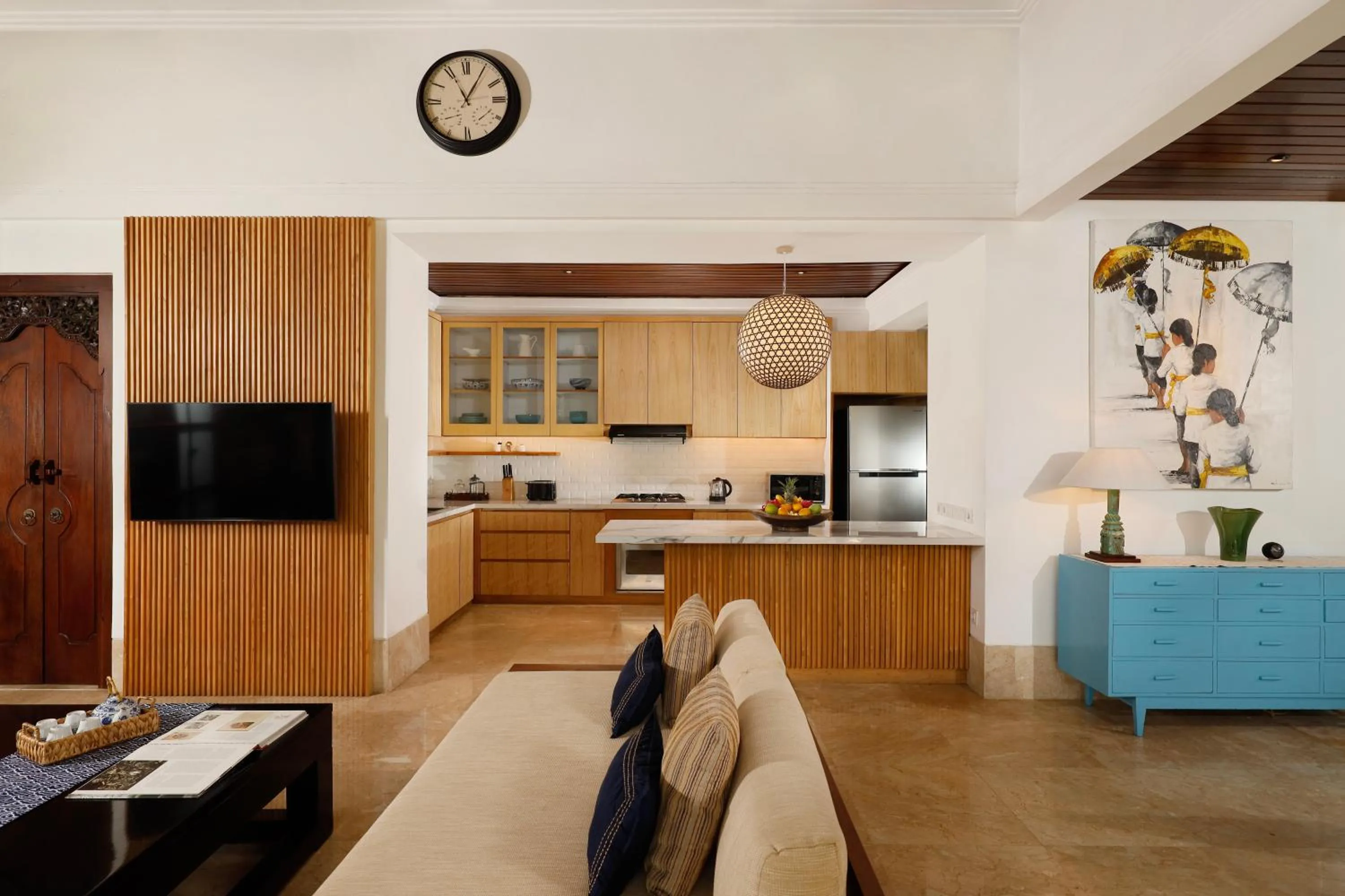 kitchen in Jimbaran Beach Villas by Nakula