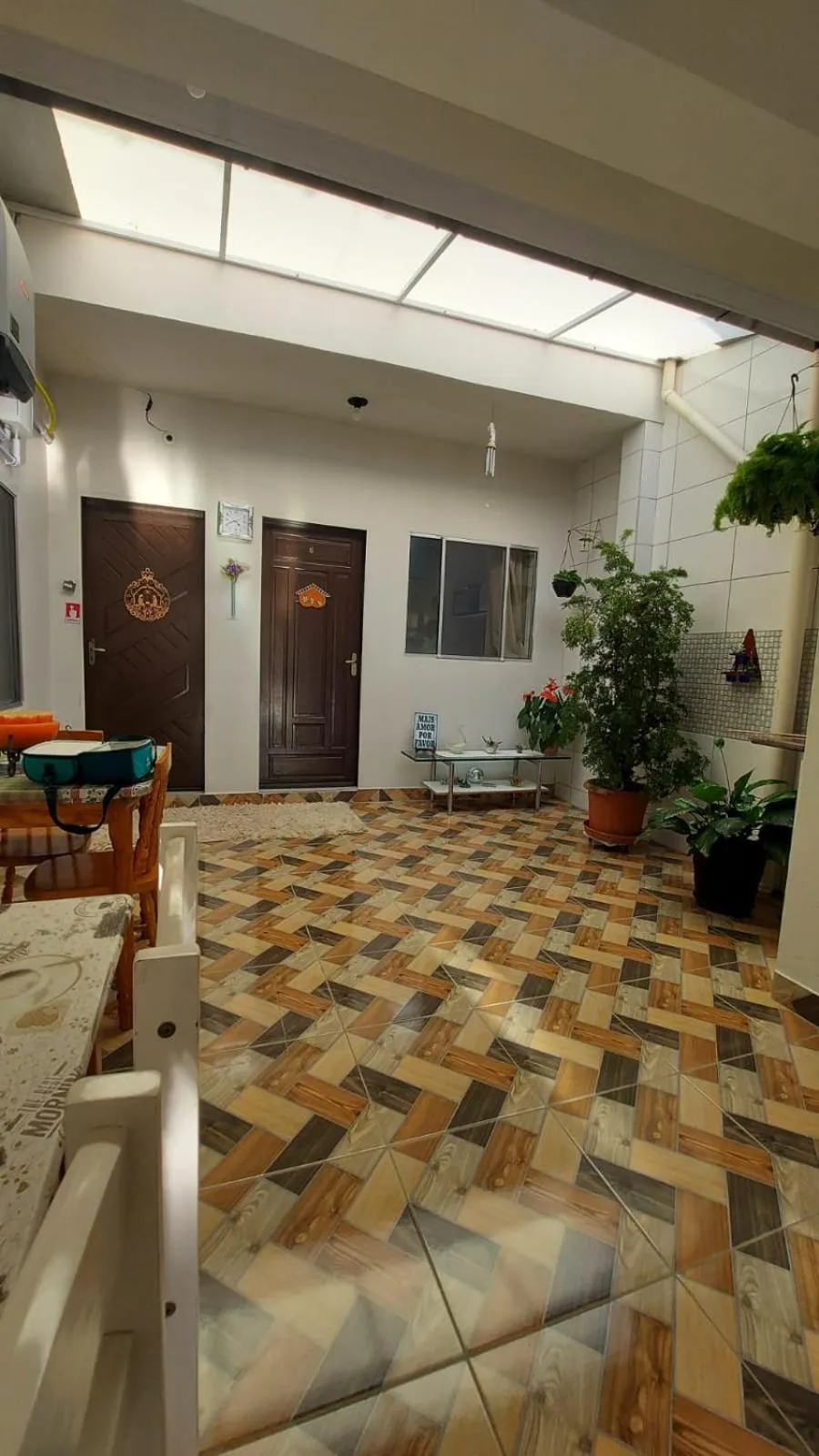 Patio in Pousada Executiva SolRiso Aeroporto Florianópolis