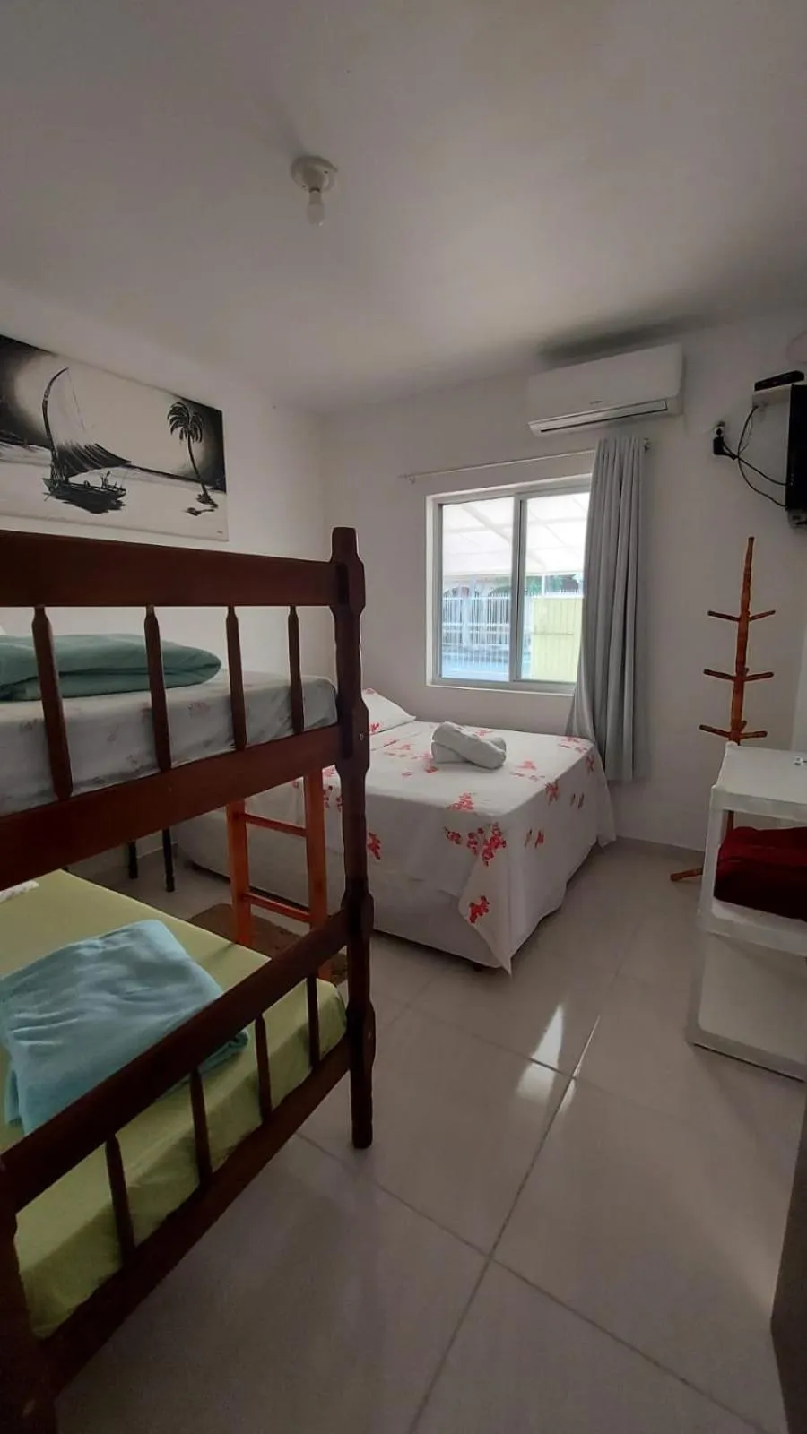 Bed in Pousada Executiva SolRiso Aeroporto Florianópolis