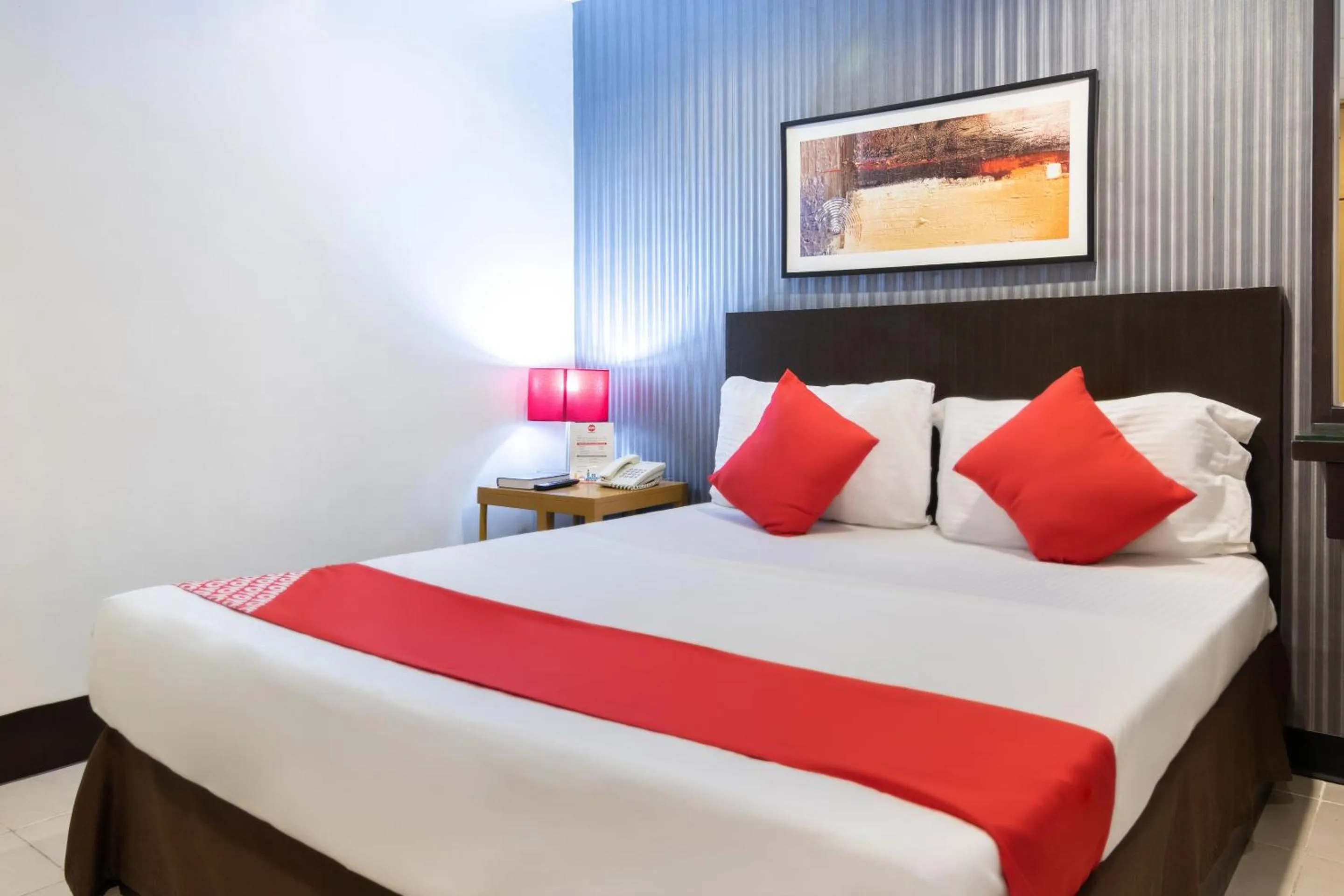 Bathroom, Bed in Orange Nest Hotel