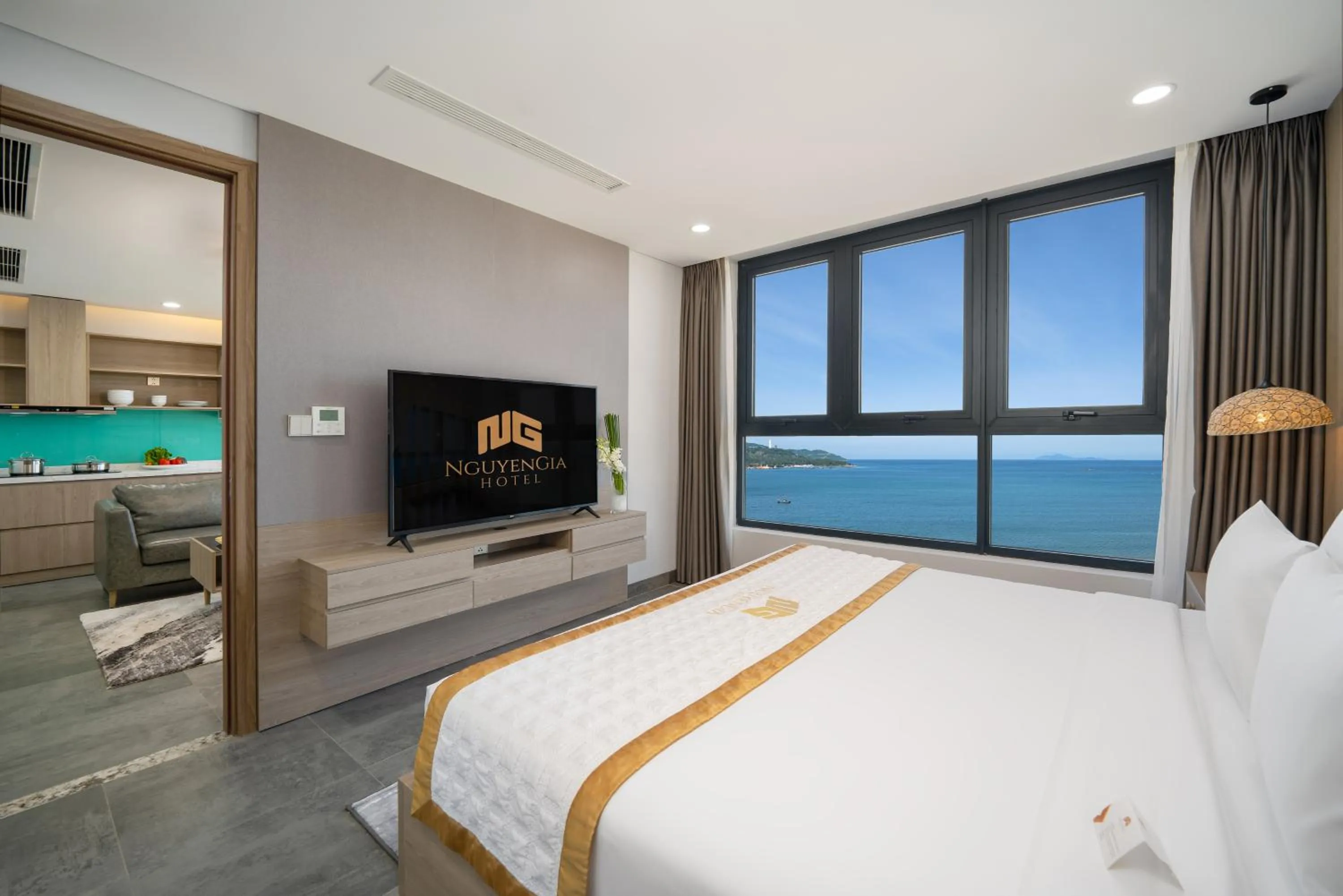 Bed in Nguyen Gia Hotel