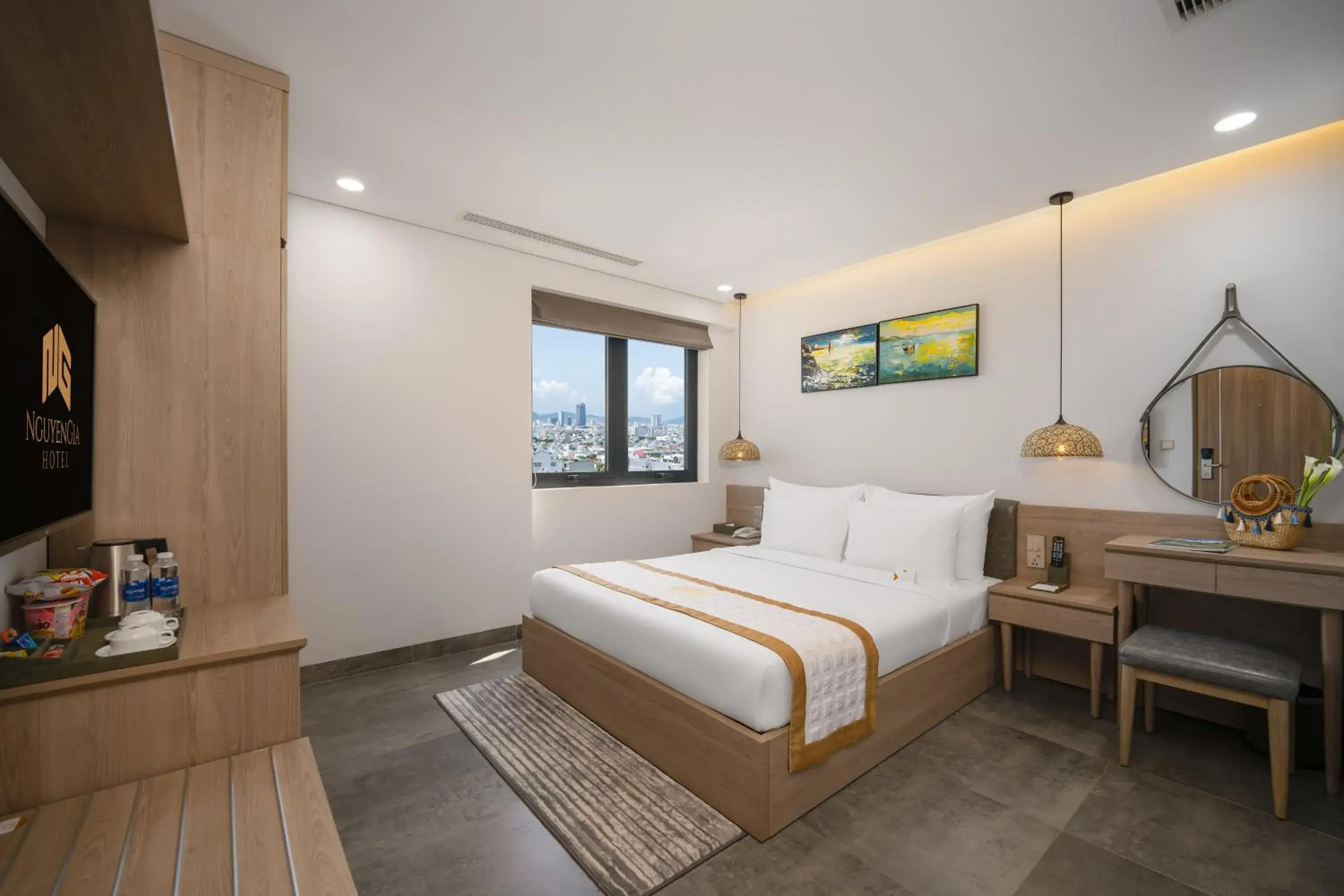 Deluxe Double Room with Sea View in Nguyen Gia Hotel Deluxe Double Room with Sea View in Nguyen Gia Hotel