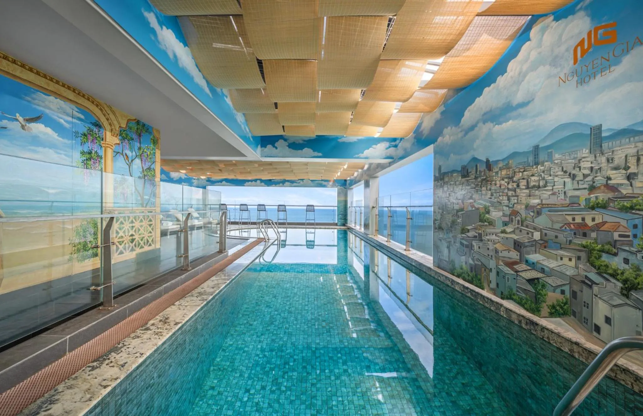 Swimming pool in Nguyen Gia Hotel