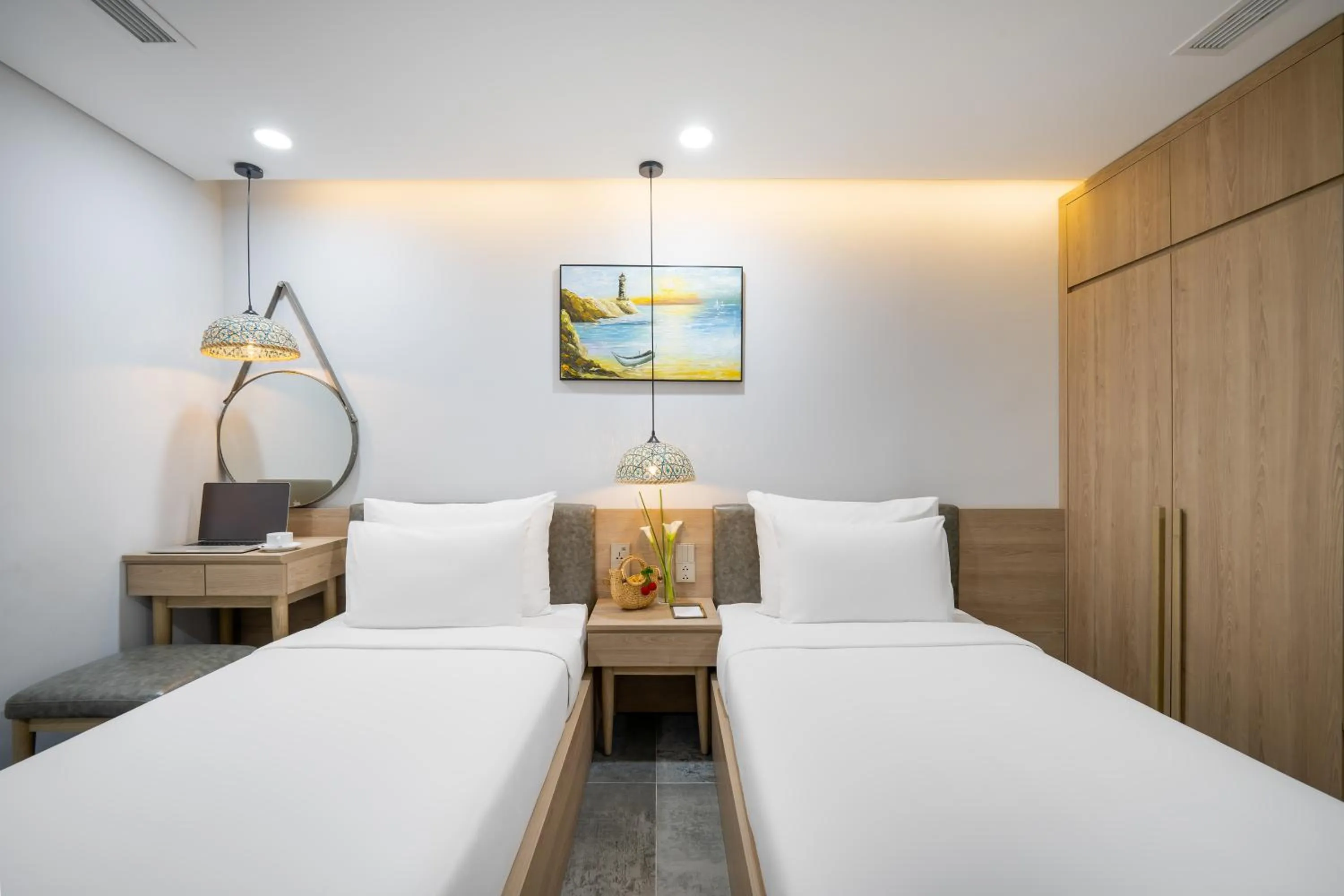 Bed in Nguyen Gia Hotel