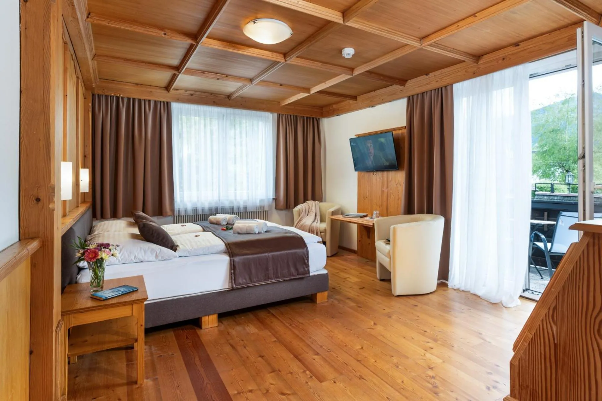 Balcony/Terrace, Bed in Landhaus St. Georg