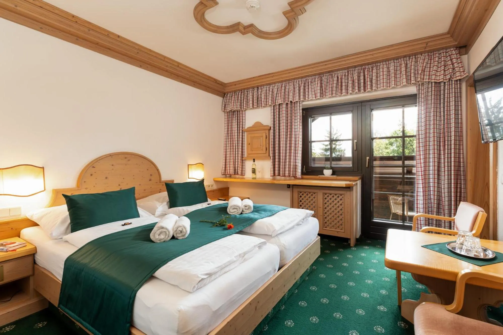 Balcony/Terrace, Bed in Landhaus St. Georg