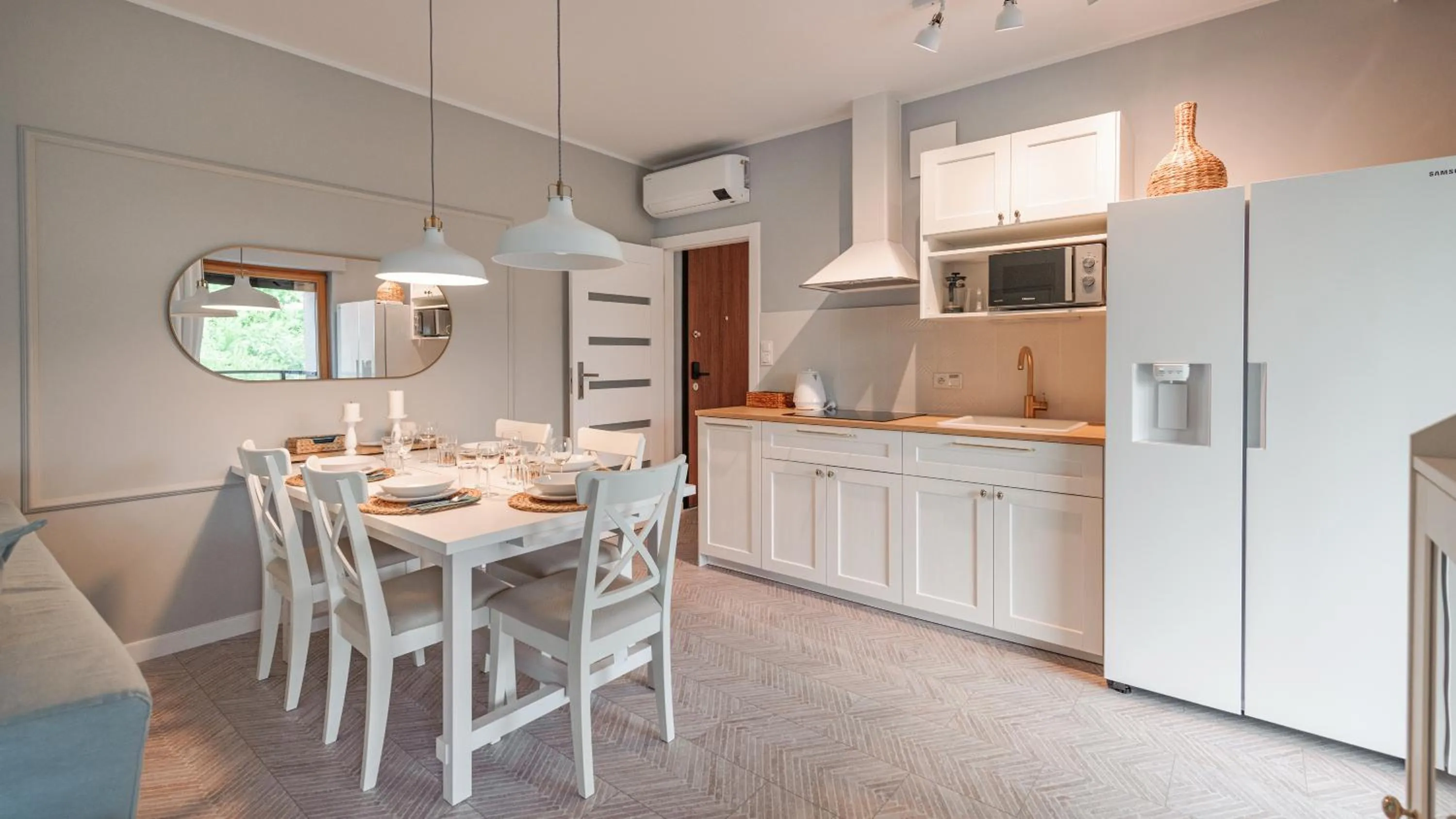 Kitchen or kitchenette in Nadmotławie z sauną, Sun & Snow