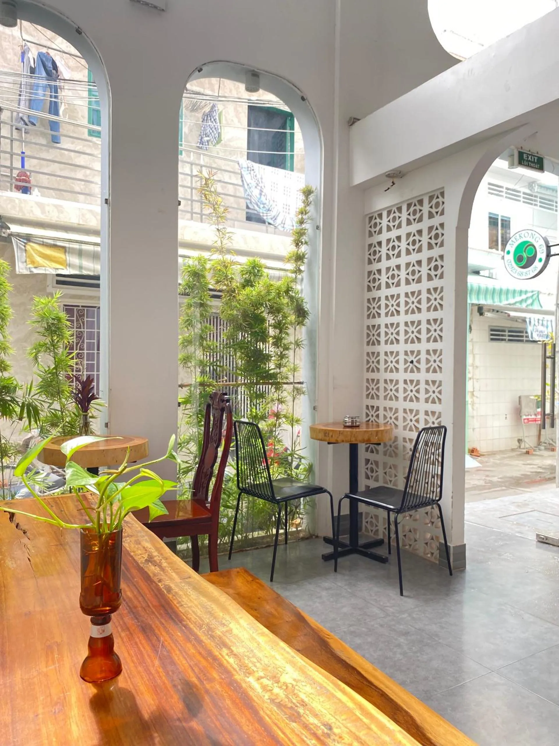 Patio in Mekong 69 Hostel