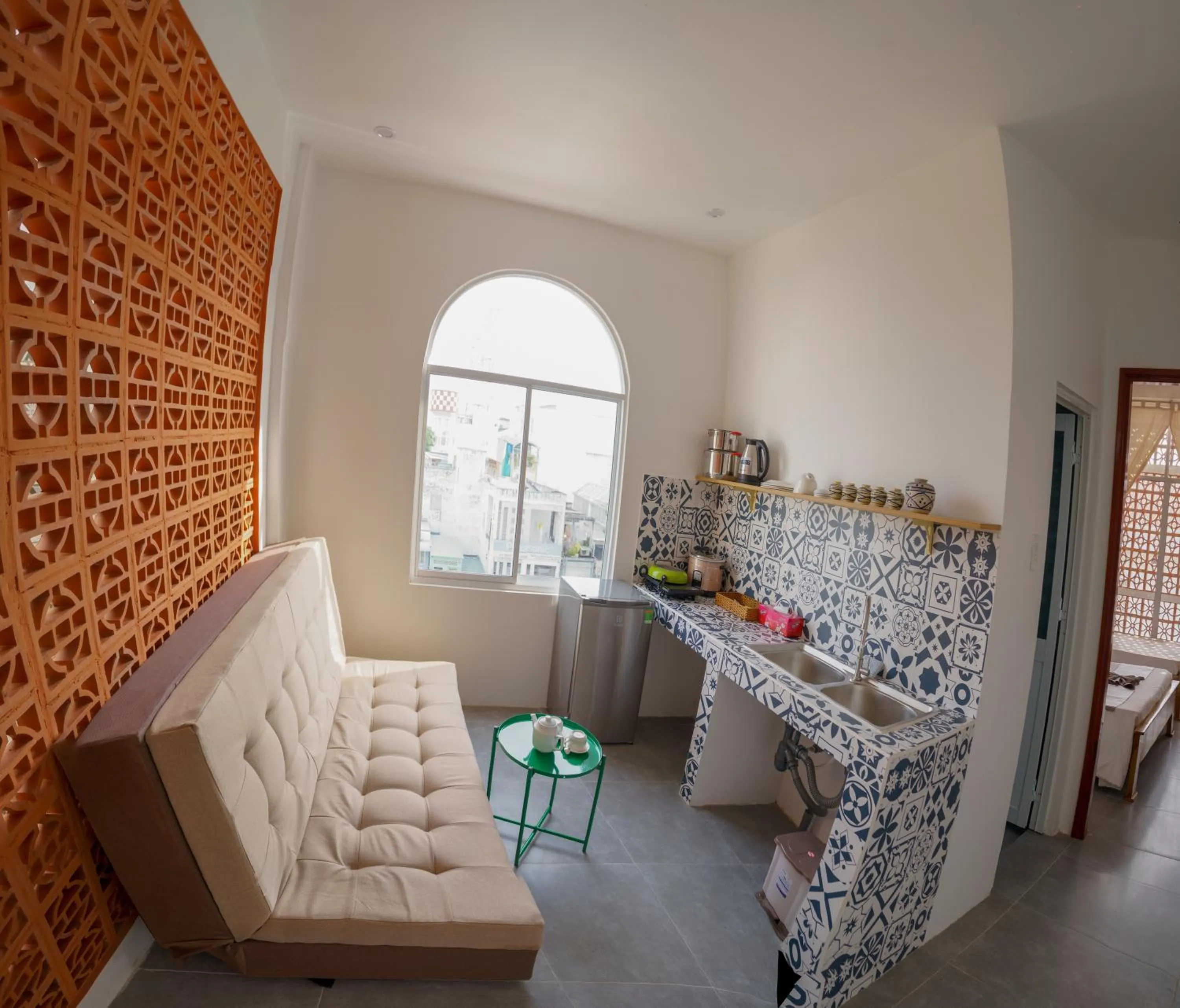 Living room in Mekong 69 Hostel