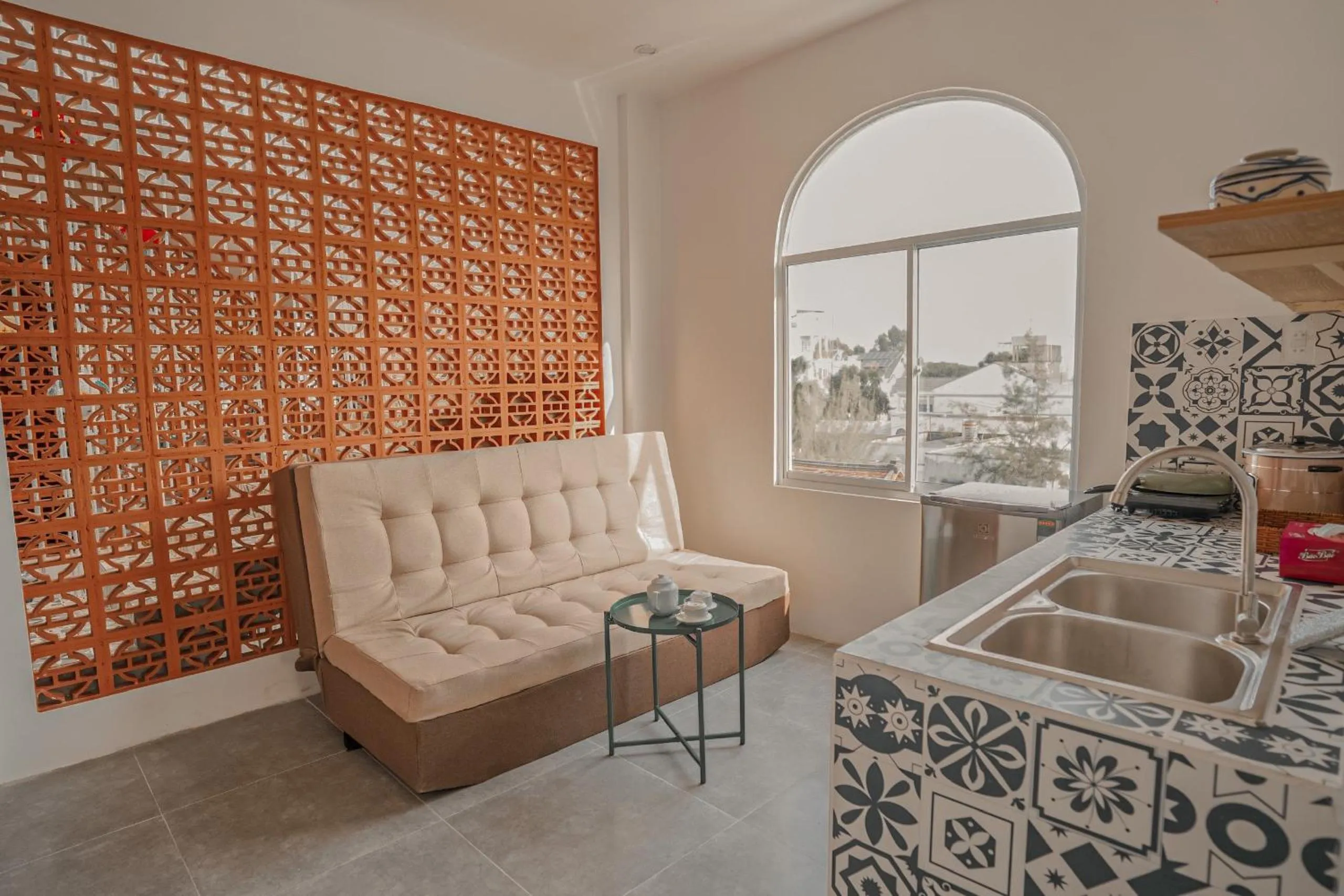 Living room in Mekong 69 Hostel