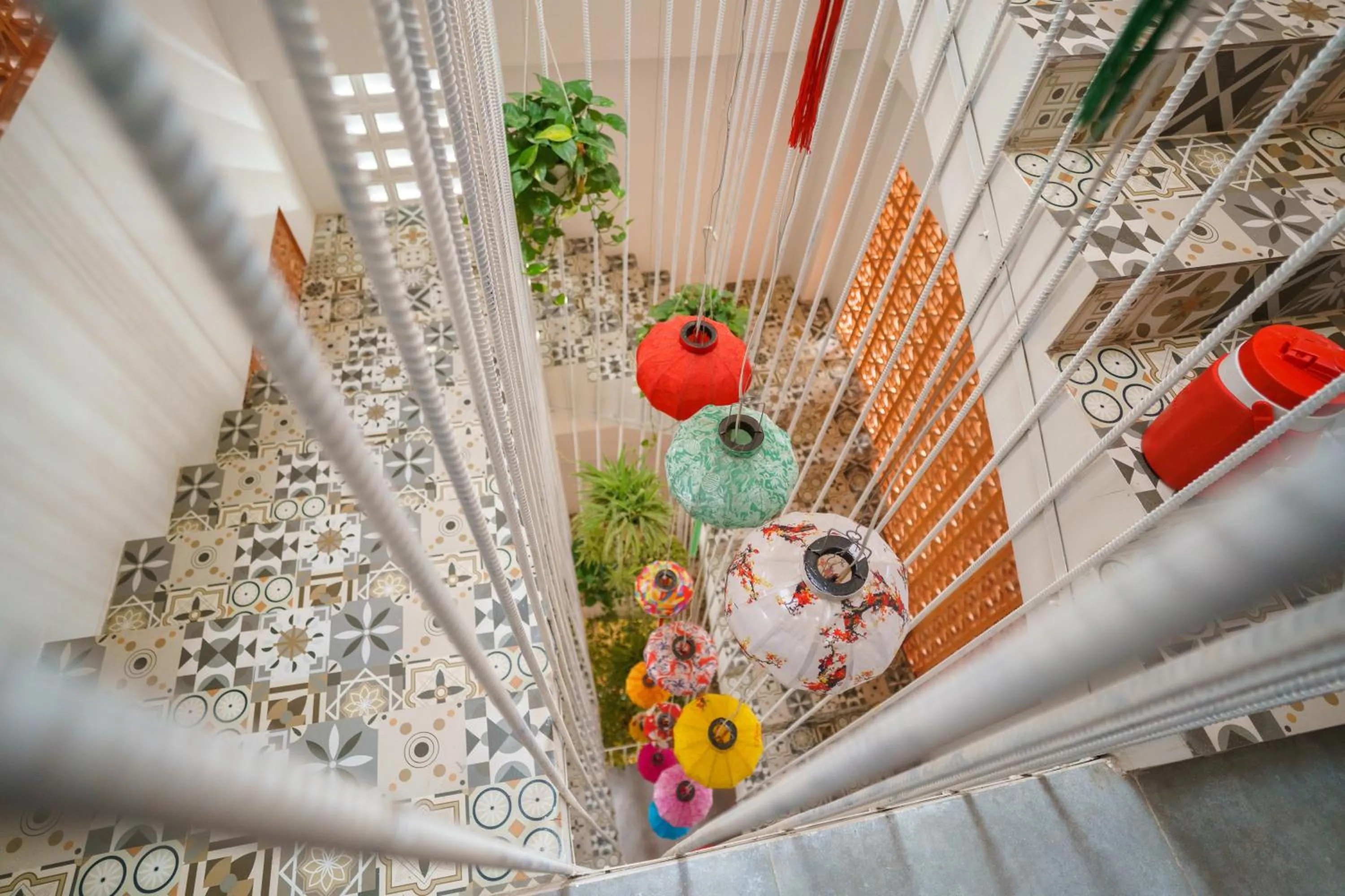 Decorative detail in Mekong 69 Hostel