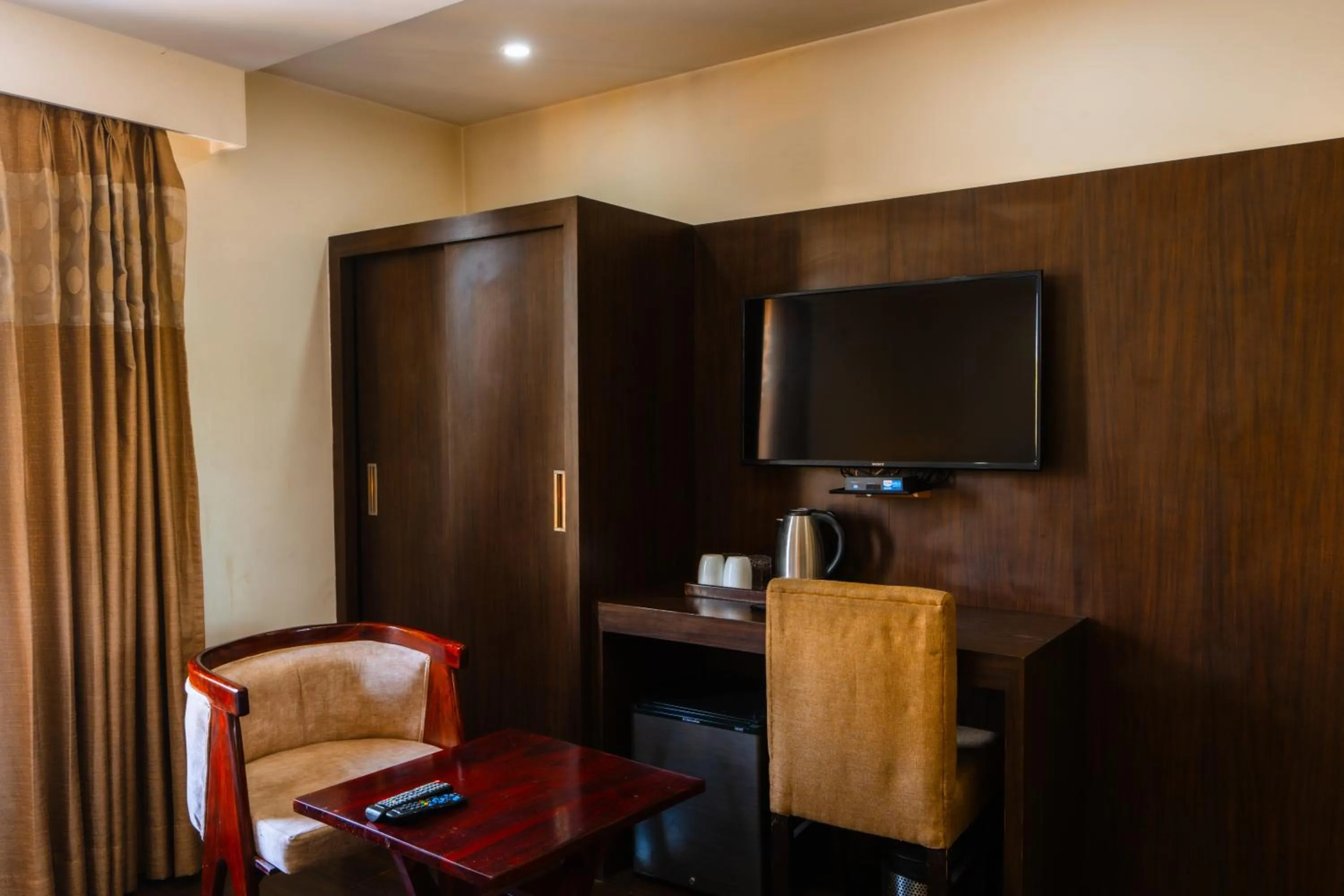 Seating area in Hotel Krishna by KeyMagics