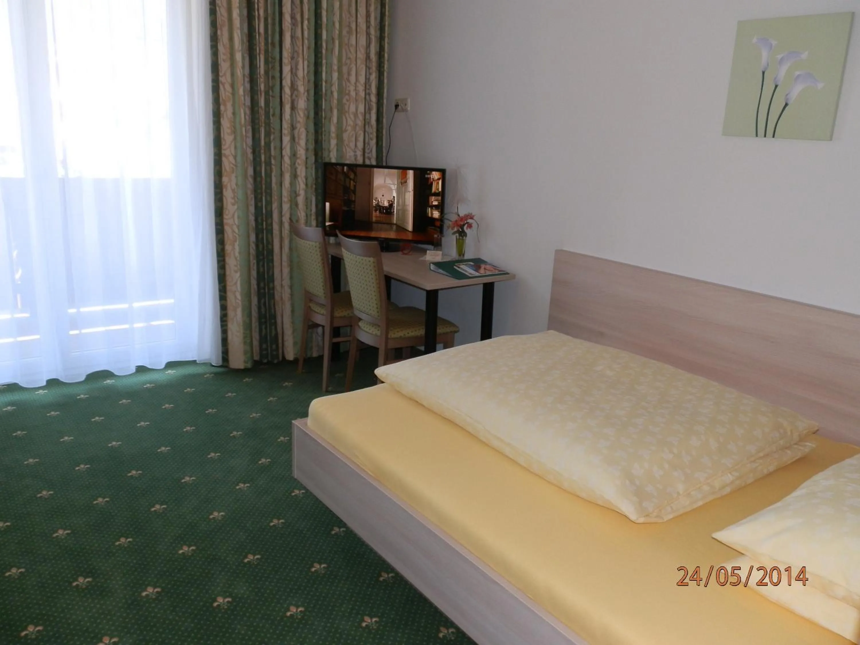 Decorative detail, Bed in Pension Gstrein