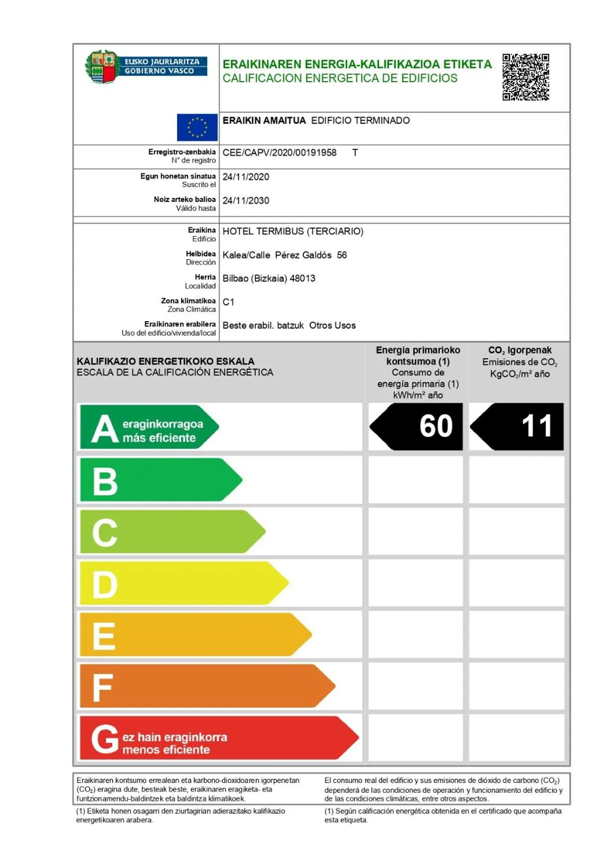 Logo/Certificate/Sign in Hotel Ilunion San Mamés
