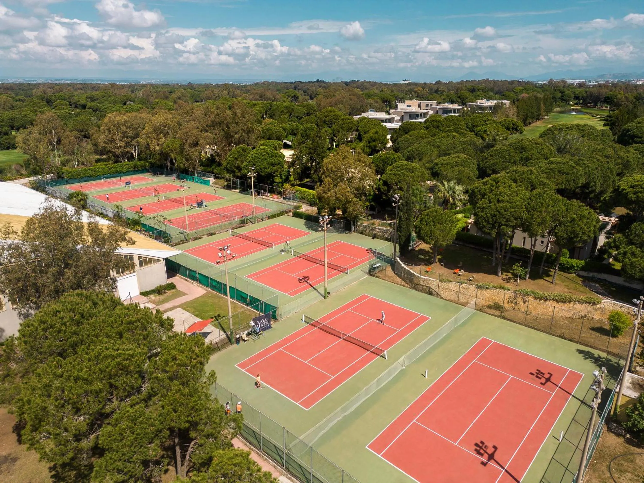 Tennis court in Kaya Belek