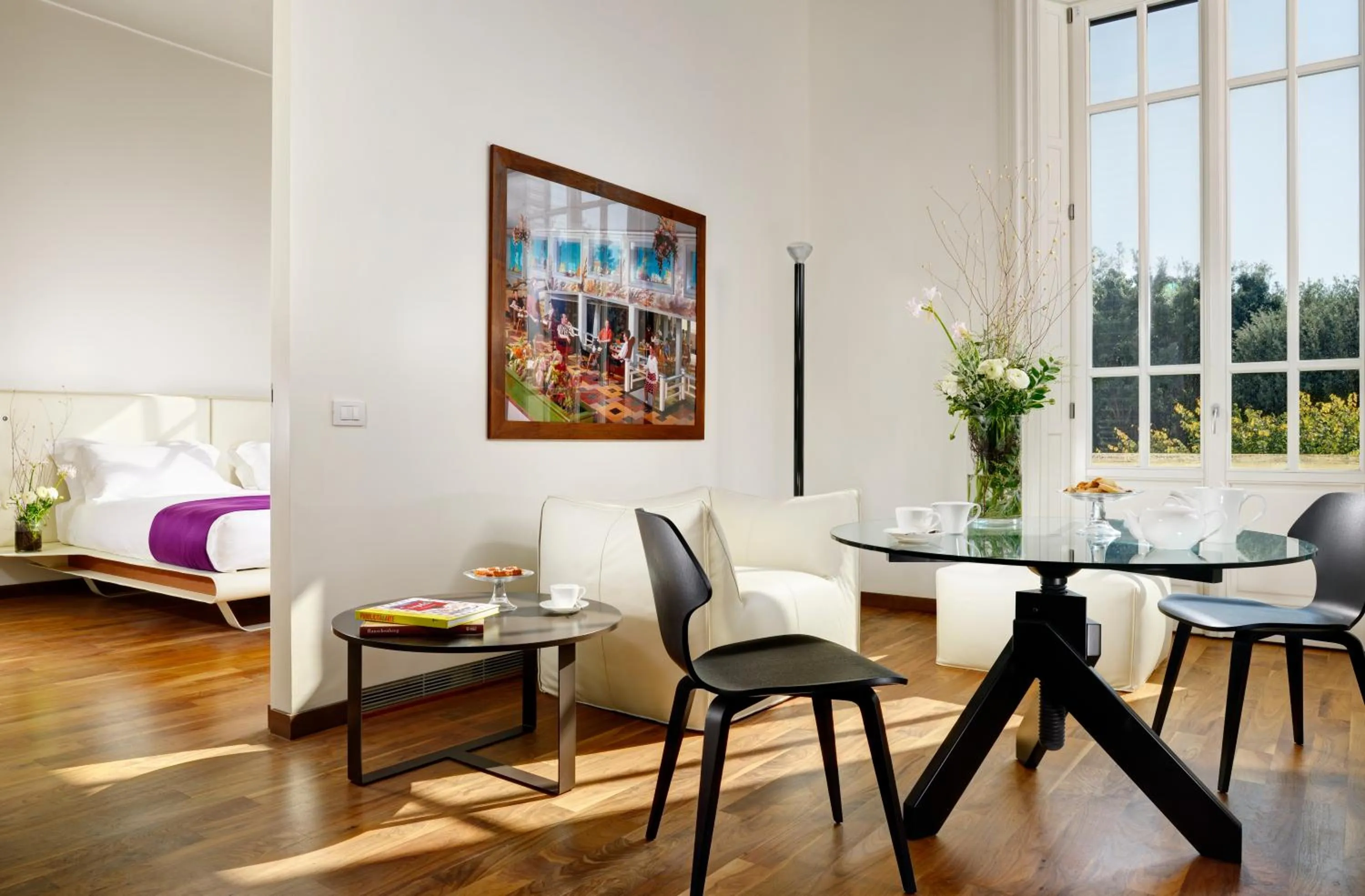 Bed in Palazzo Montemartini Rome, A Radisson Collection Hotel