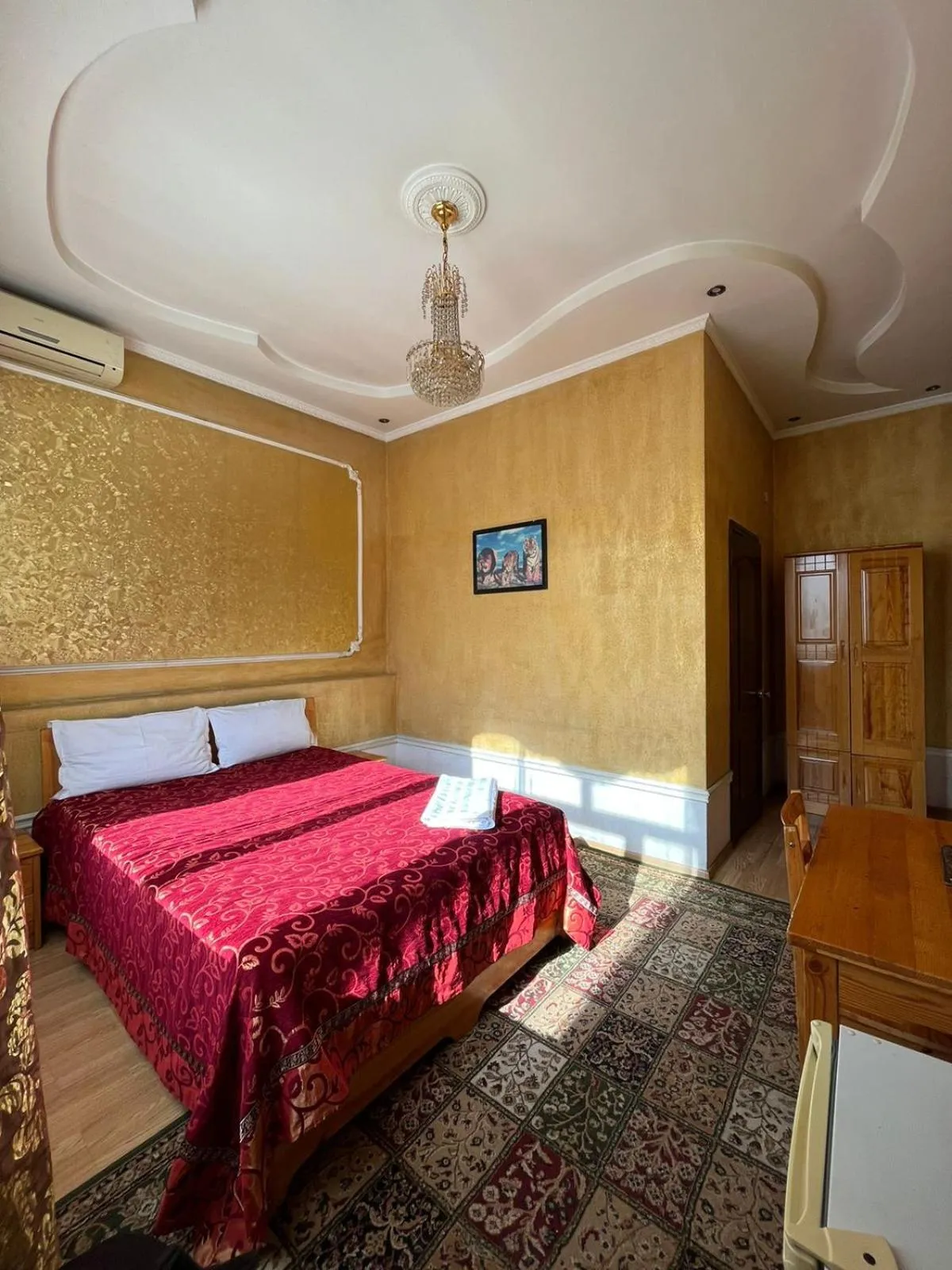 Bed in Akzhol Hotel Almaty