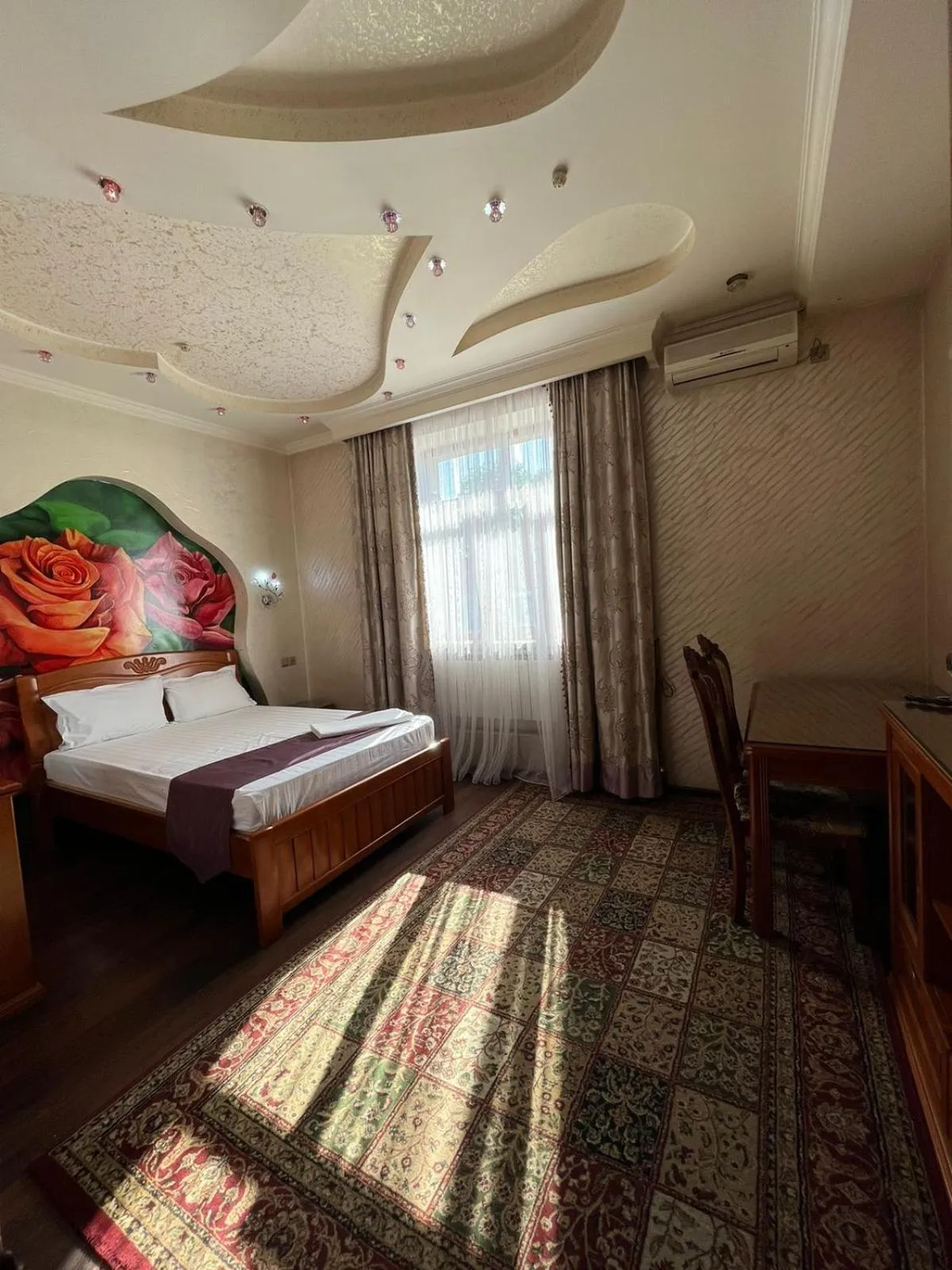 Photo of the whole room, Bed in Akzhol Hotel Almaty