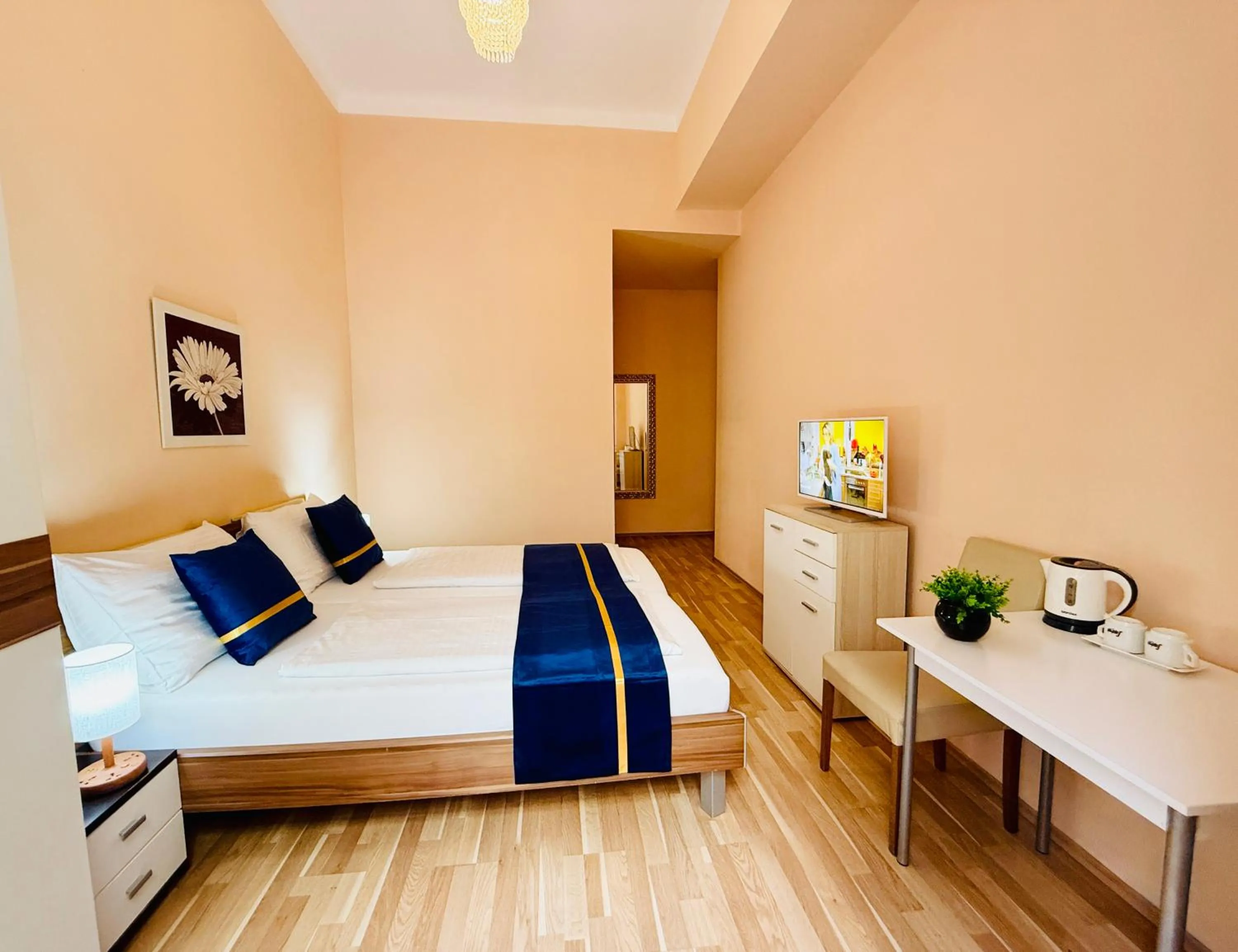 Photo of the whole room, Bed in Pension Liechtenstein