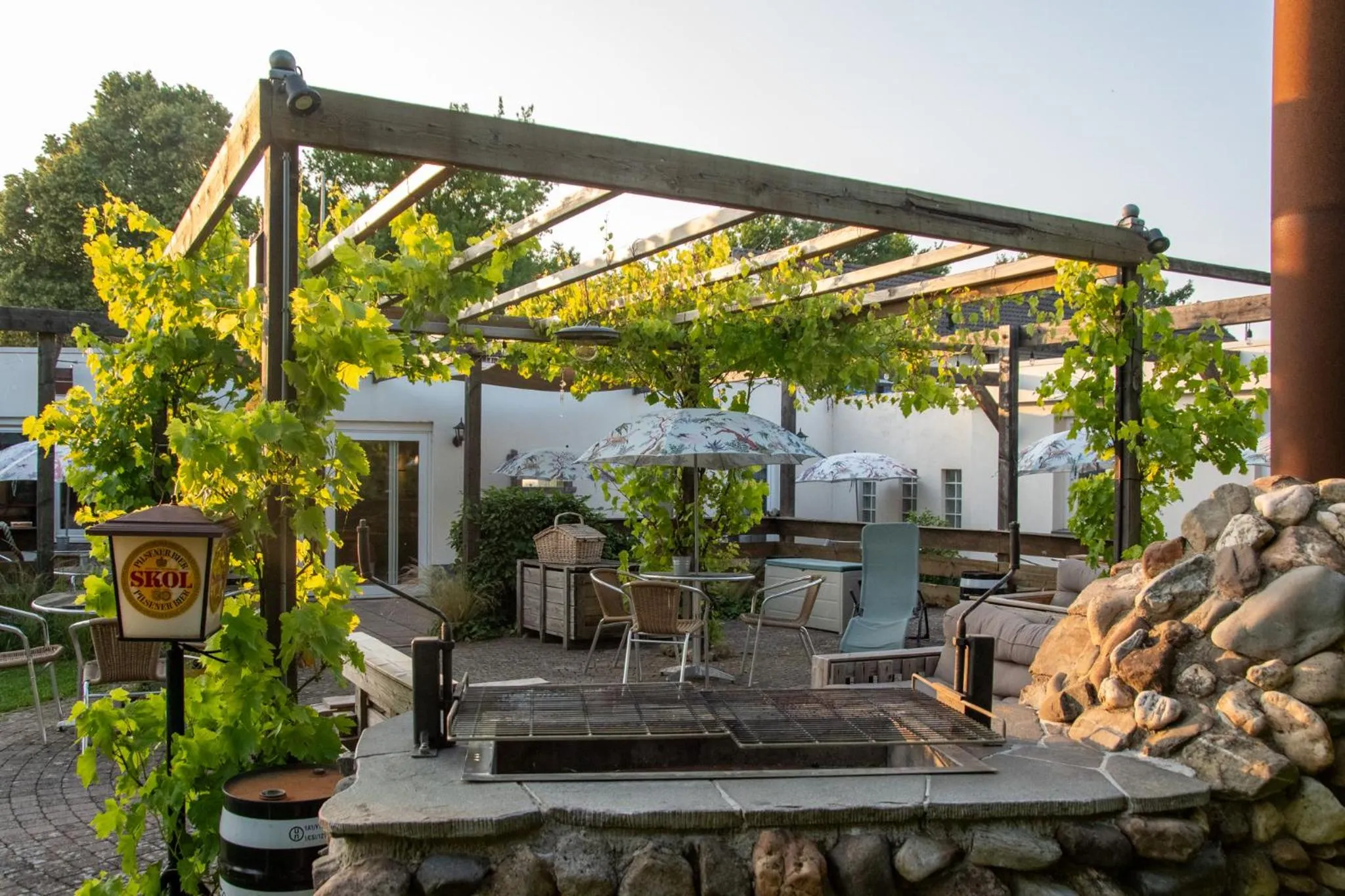 Garden view in B&B Katoo