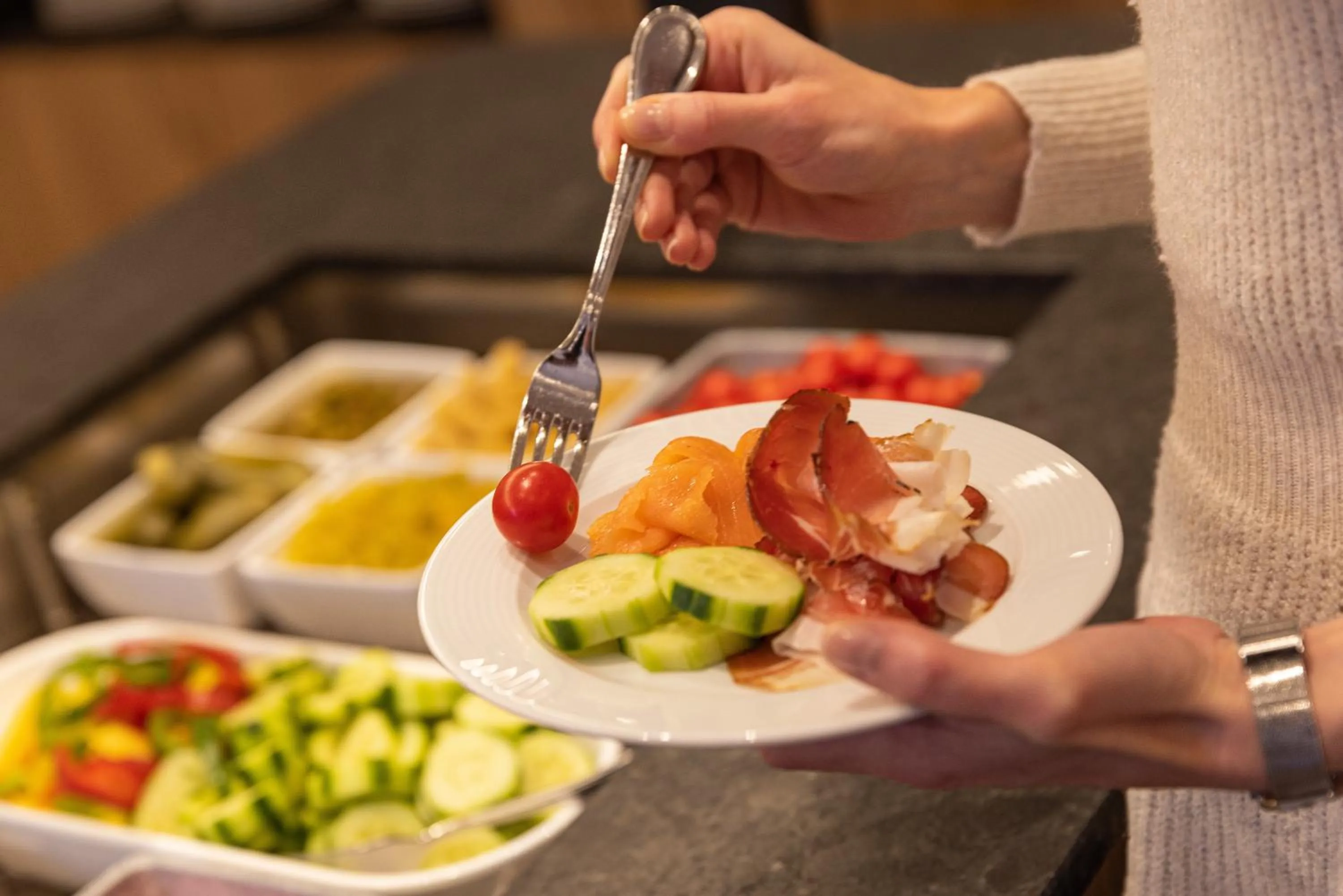 Buffet breakfast in Hotel Zum Mohren