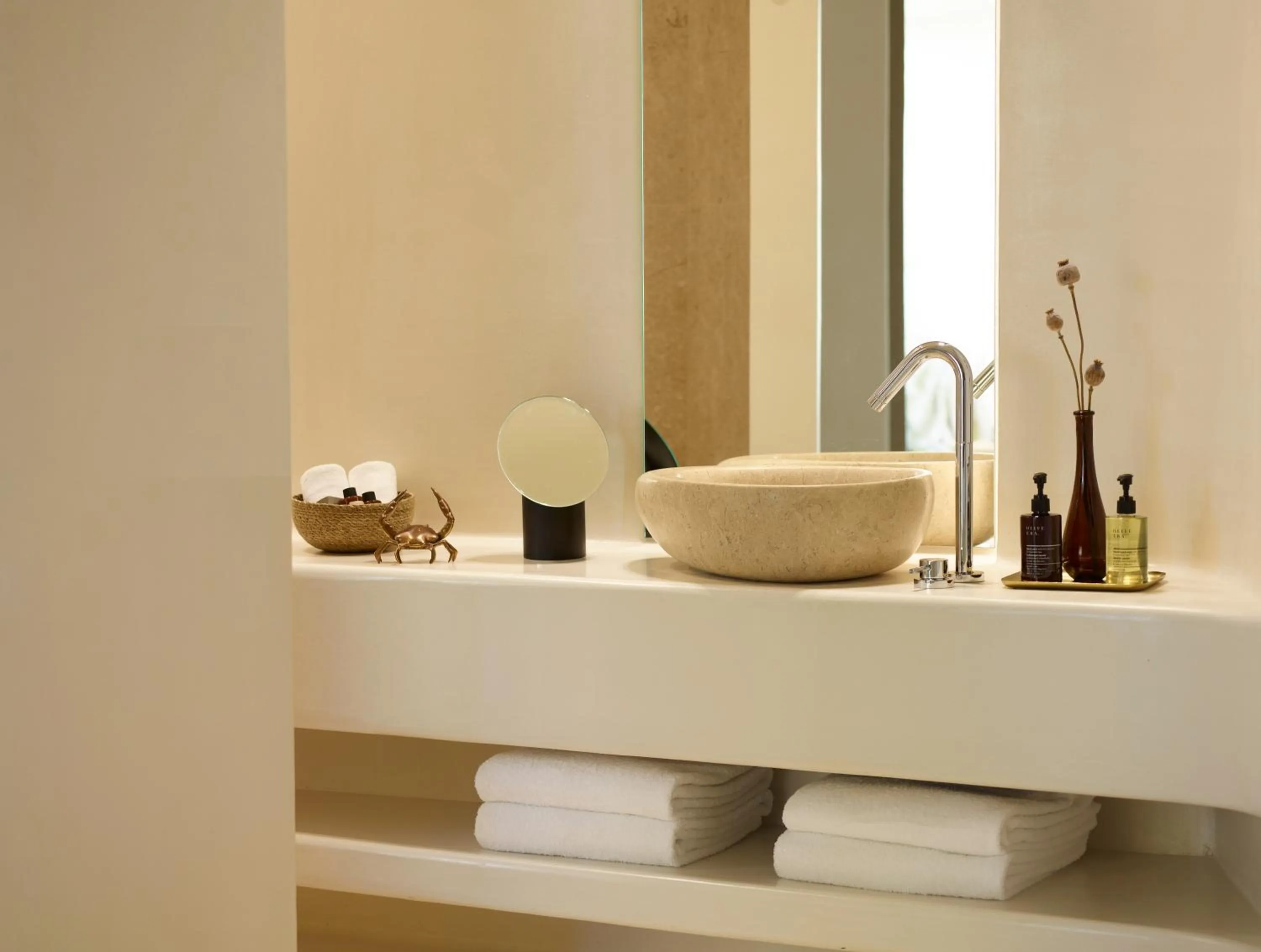 Bathroom in White Pebble Suites