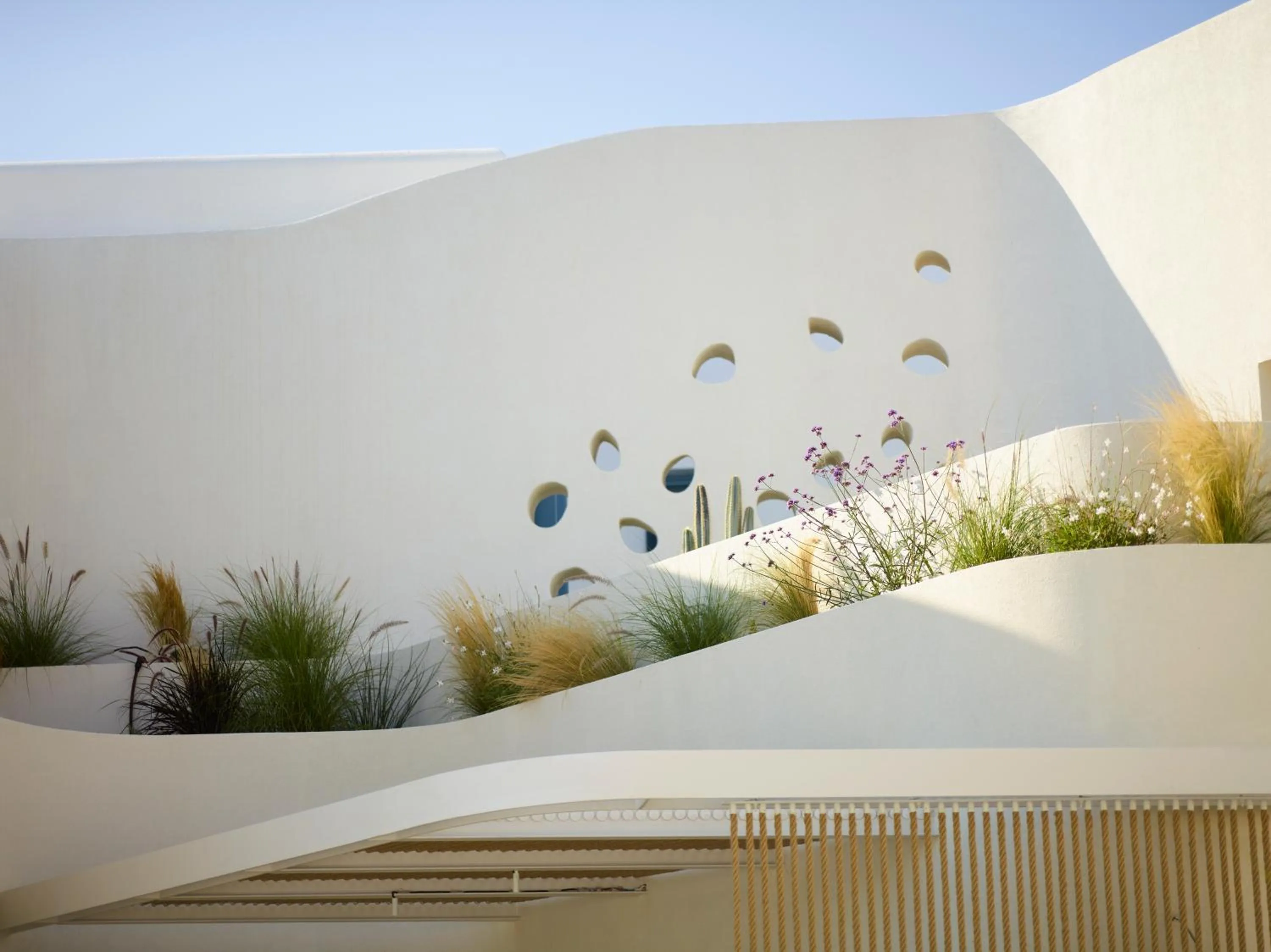 Decorative detail in White Pebble Suites