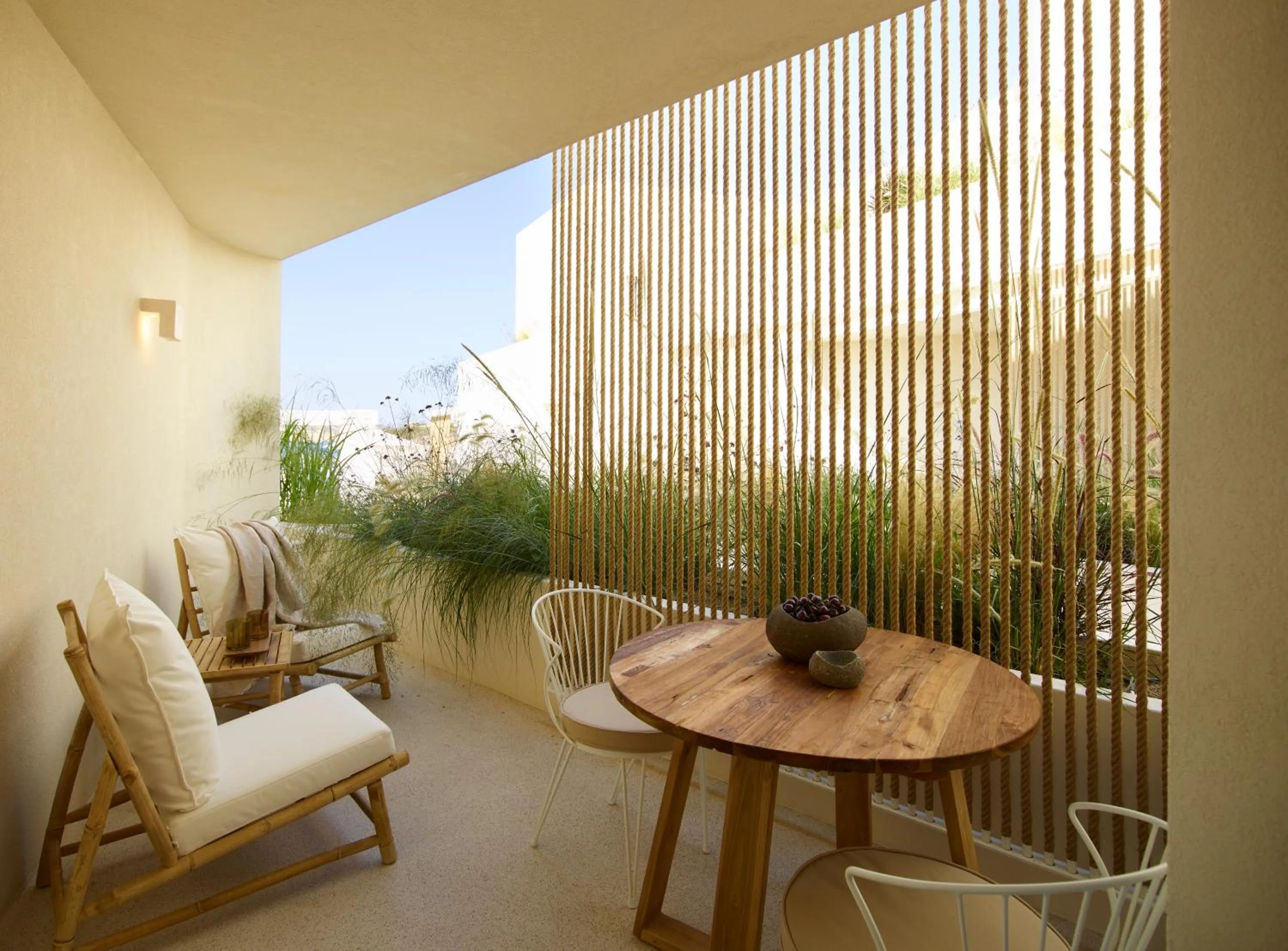 Patio in White Pebble Suites