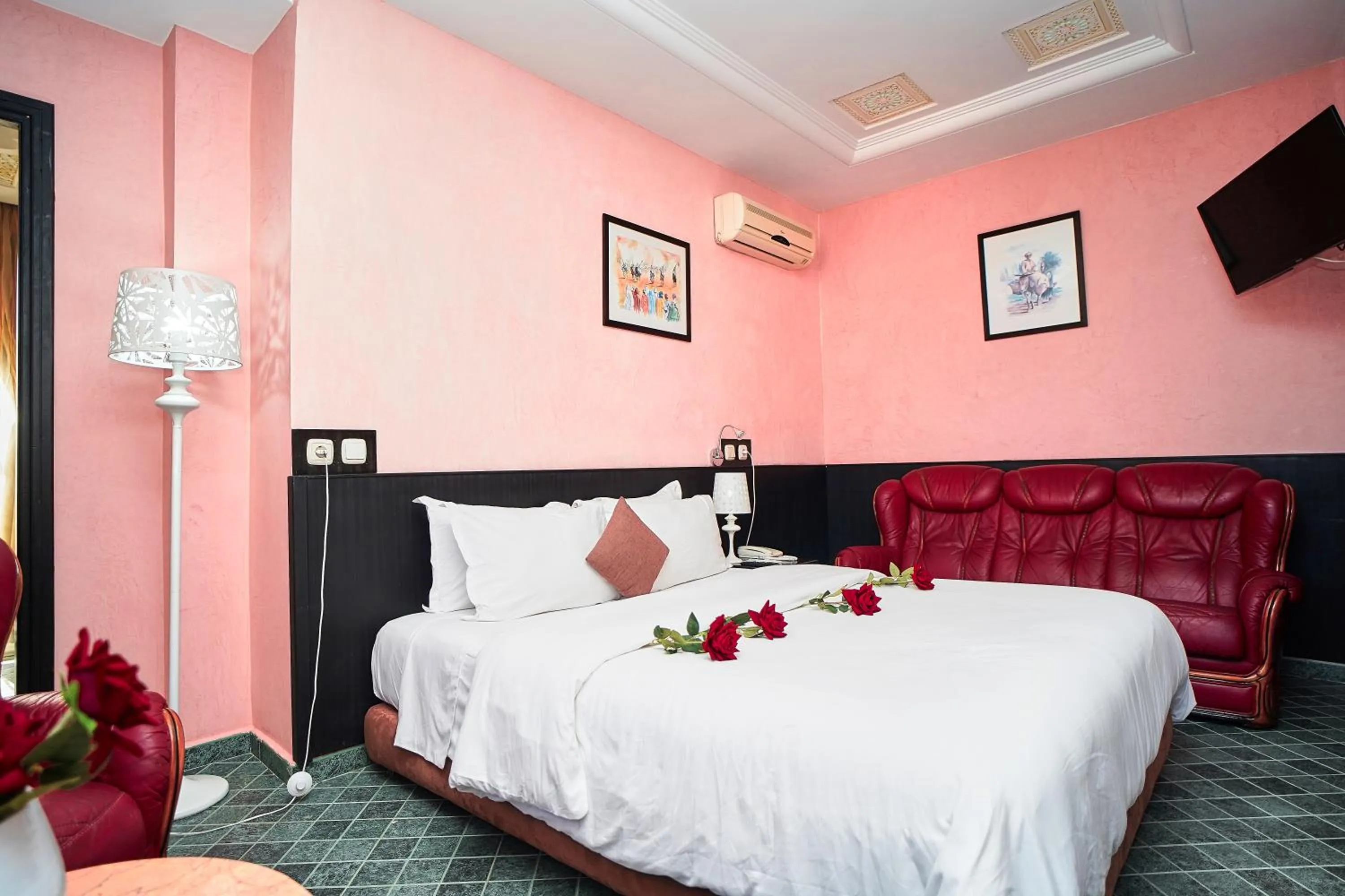 Bed in Hôtel Texuda